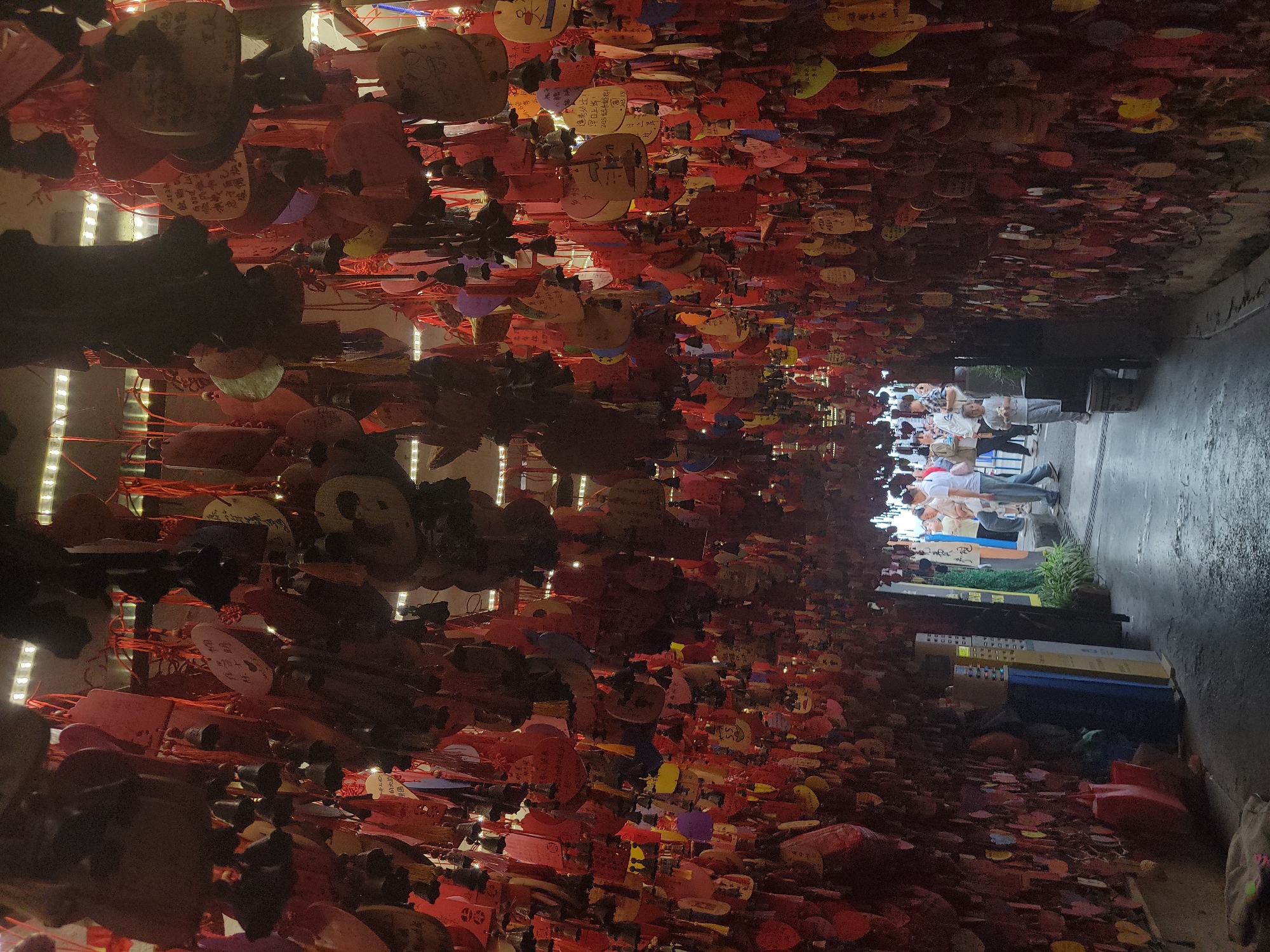 Tourist crowds gather at decorated wish tunnels, monorail stations in Chongqing