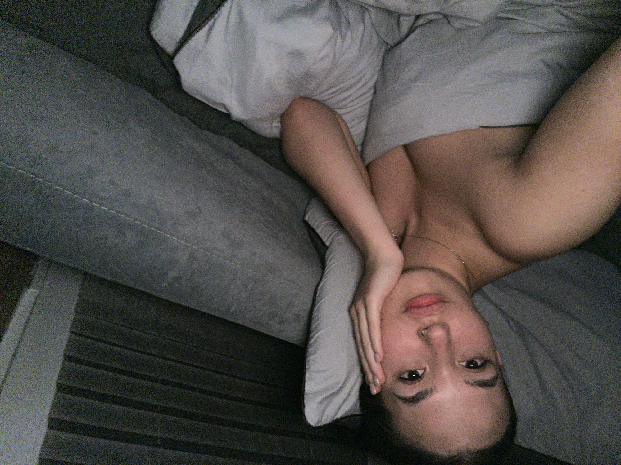 Person resting in bed observed in Lobanovo, Russia