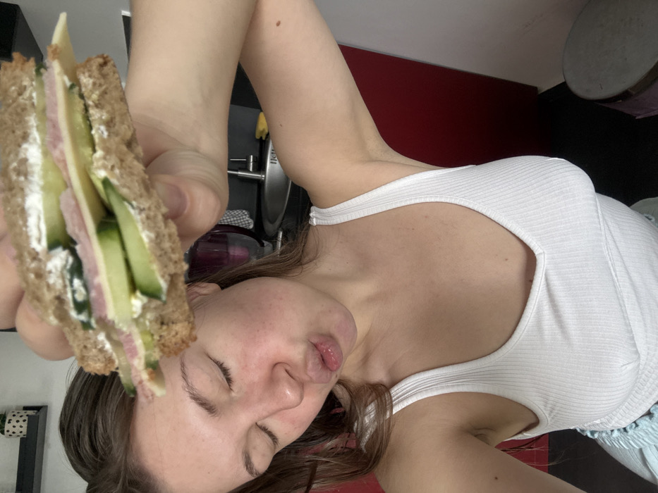 Woman's morning routine captured in Vozdovac, Serbia residential setting