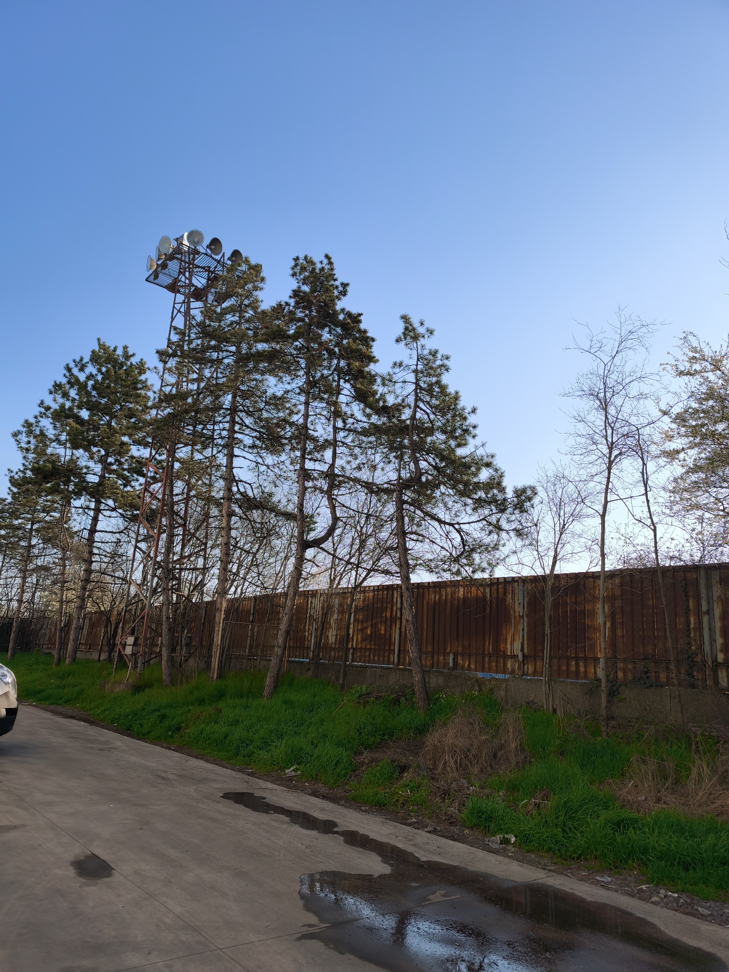 Early morning industrial activity documented in Burgas, Bulgaria