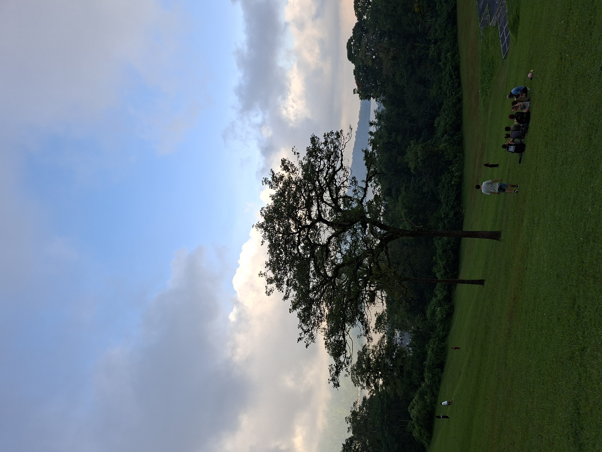 Morning park gathering documented in Baturiti, Indonesia