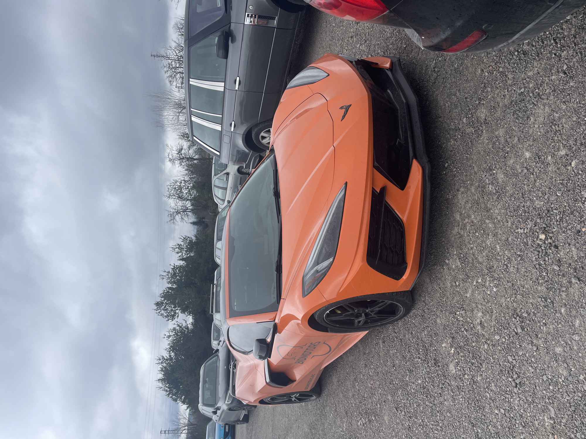 Luxury cars gather at Dospey, Bulgaria parking area