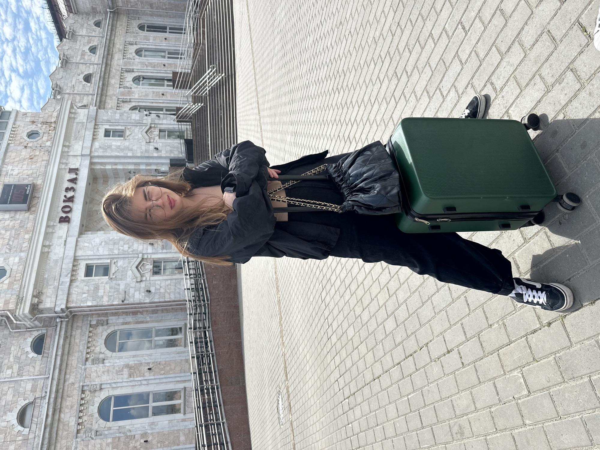 Morning portrait session at Izhevsk railway station