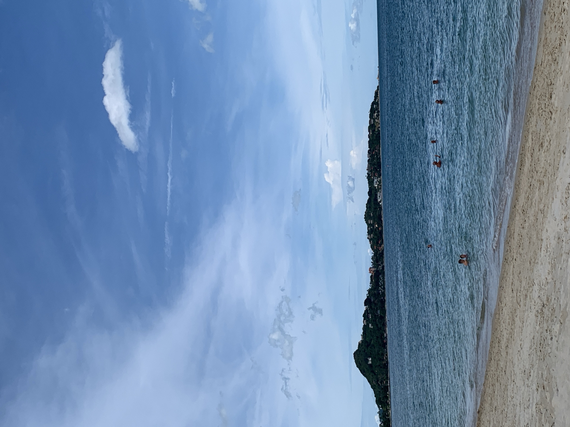 Beach morning on Ko Samui: paddleboarding and inflatable water park