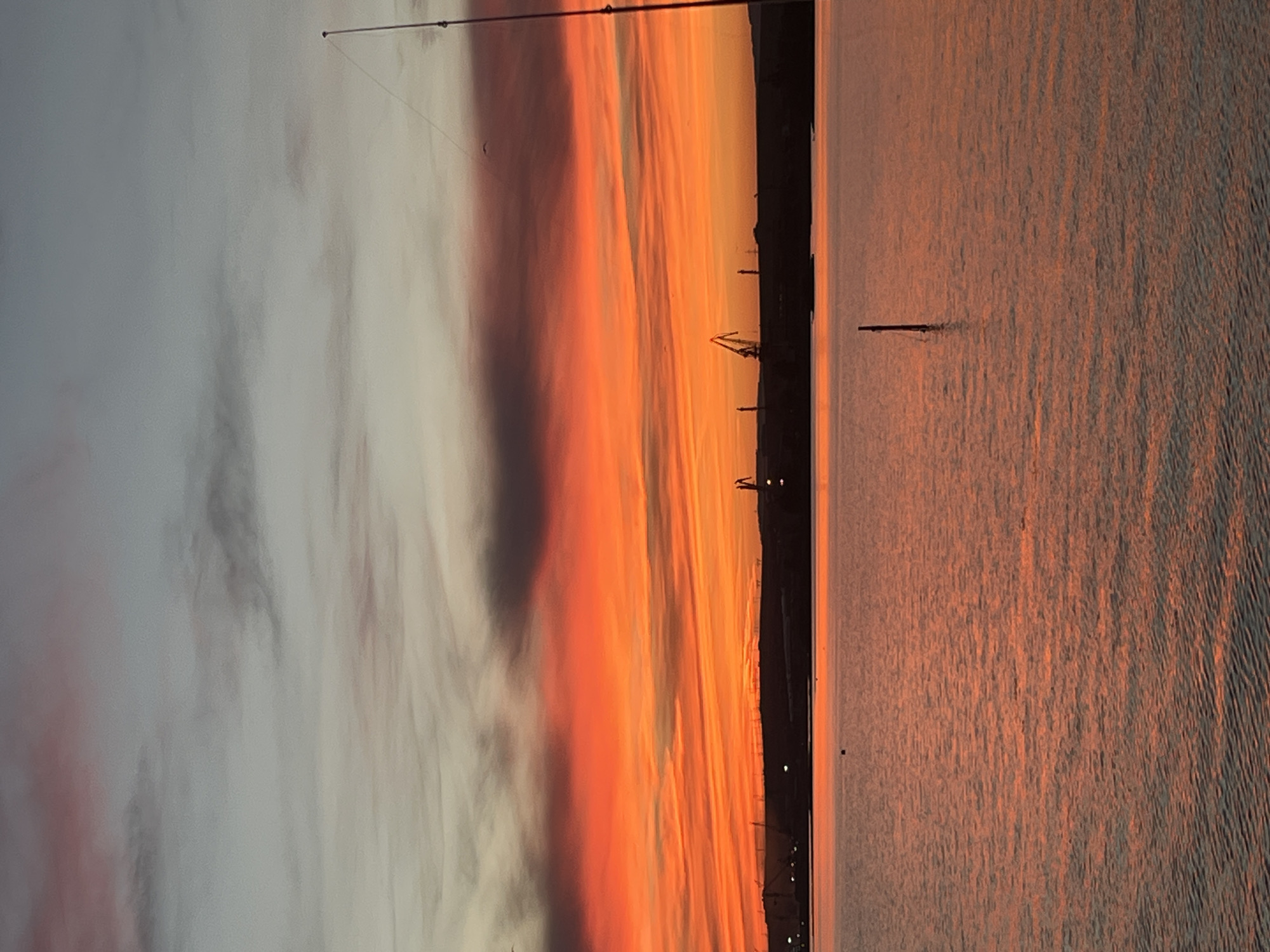 Sunset observed over water near Казашко, Bulgaria