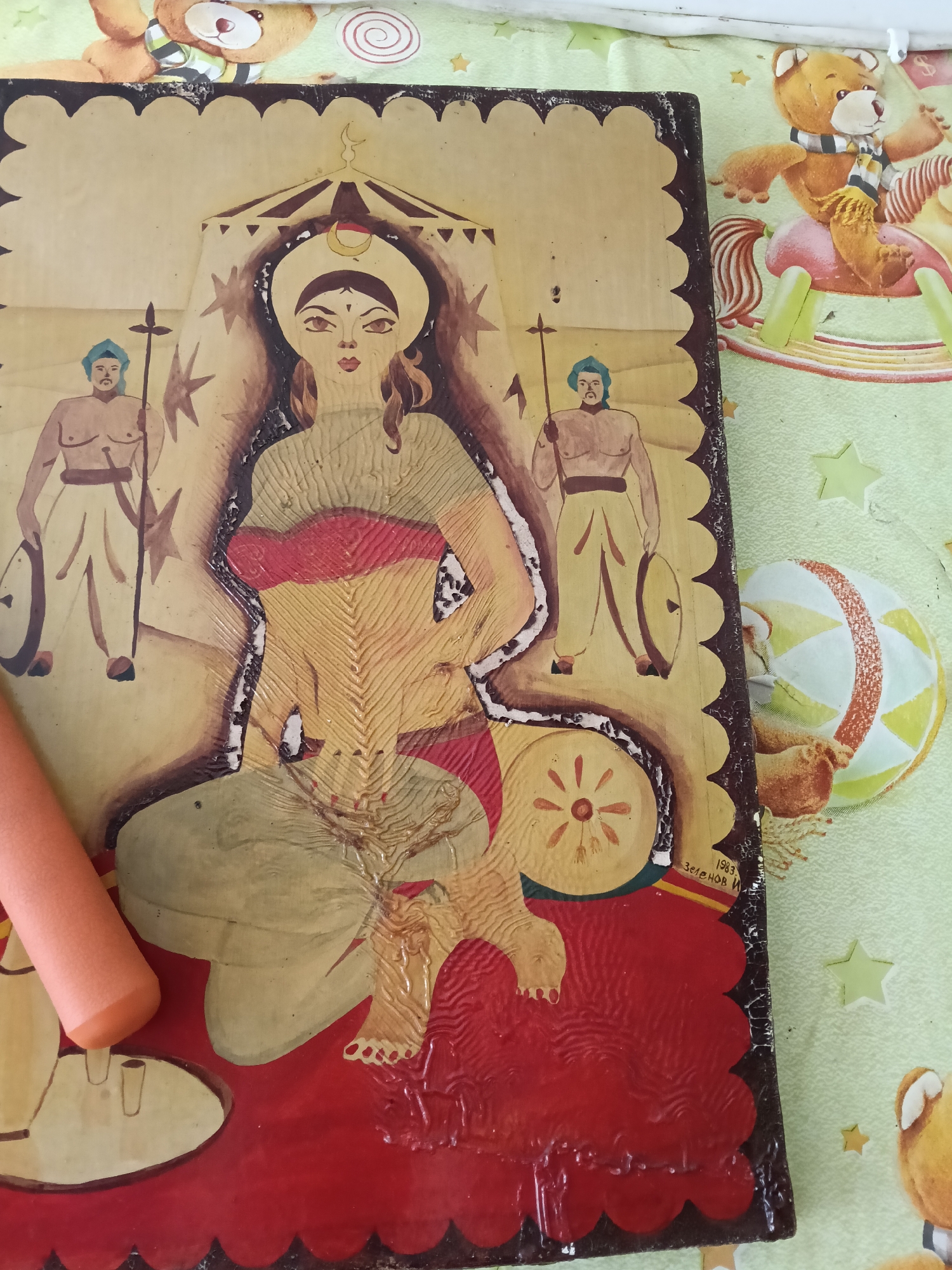Folk art and spring gardening documented in Russian village