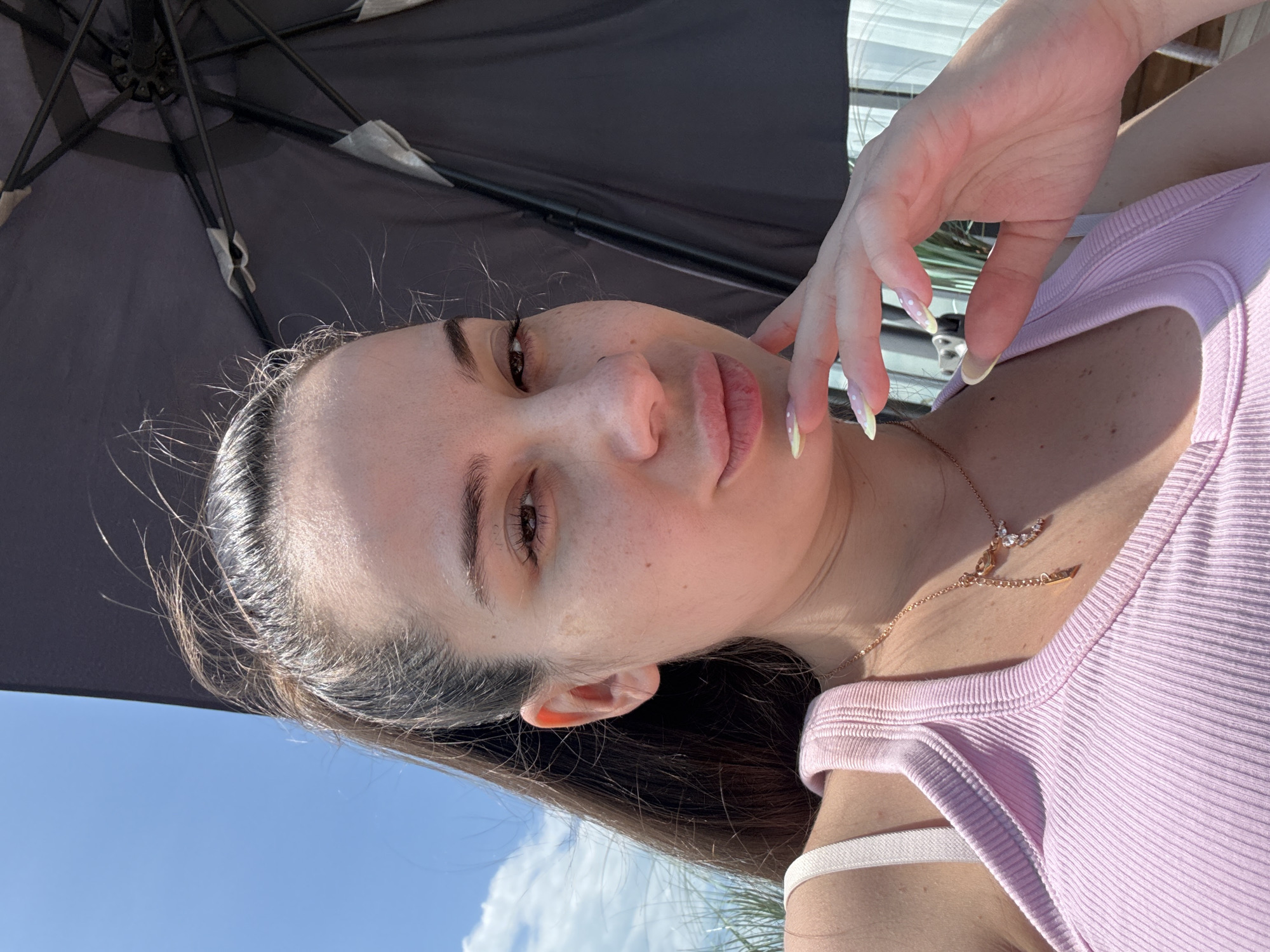 Woman spotted enjoying sunny weather in Varna, Bulgaria