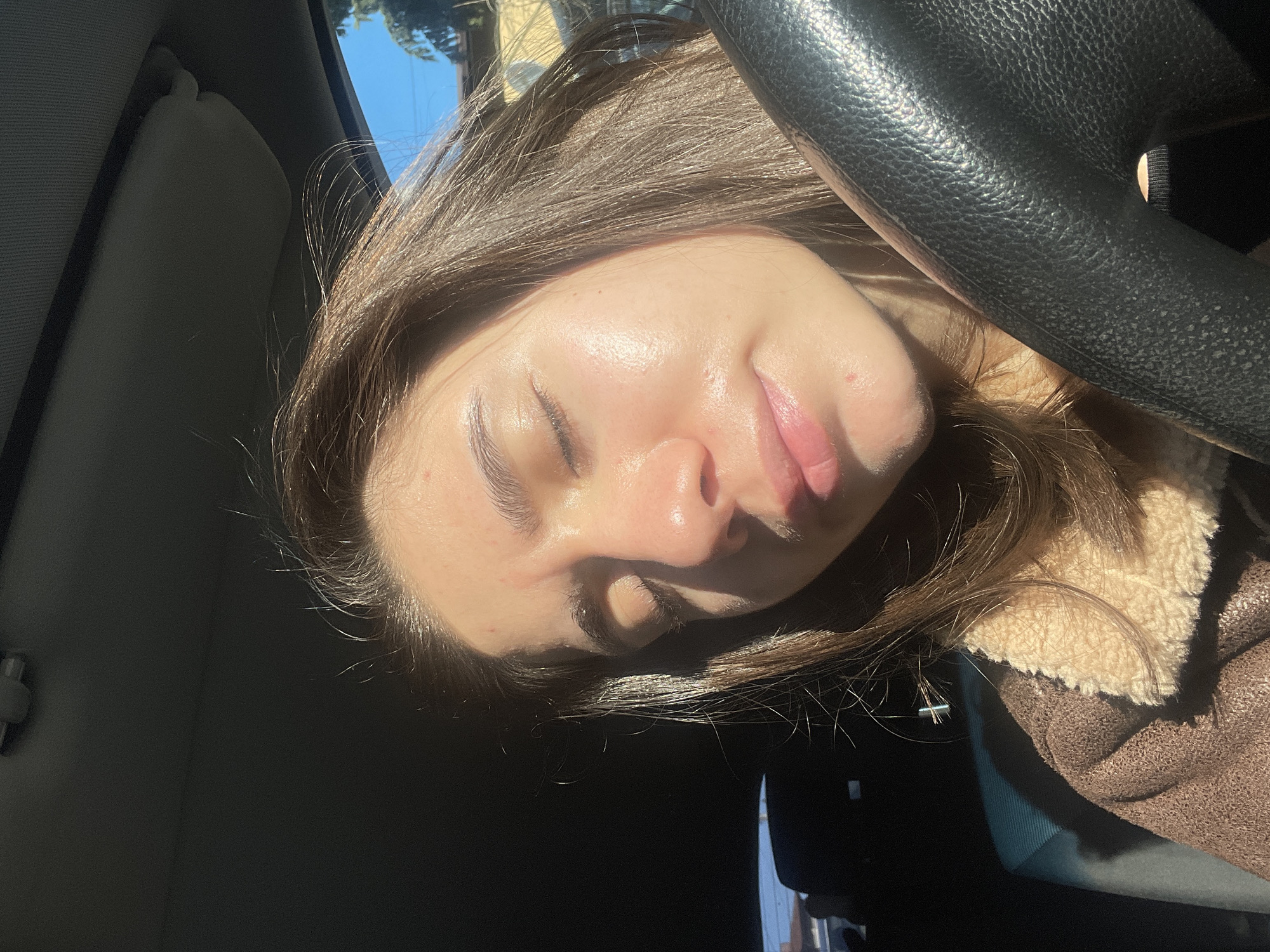 Woman photographed driving in Sofia morning hours