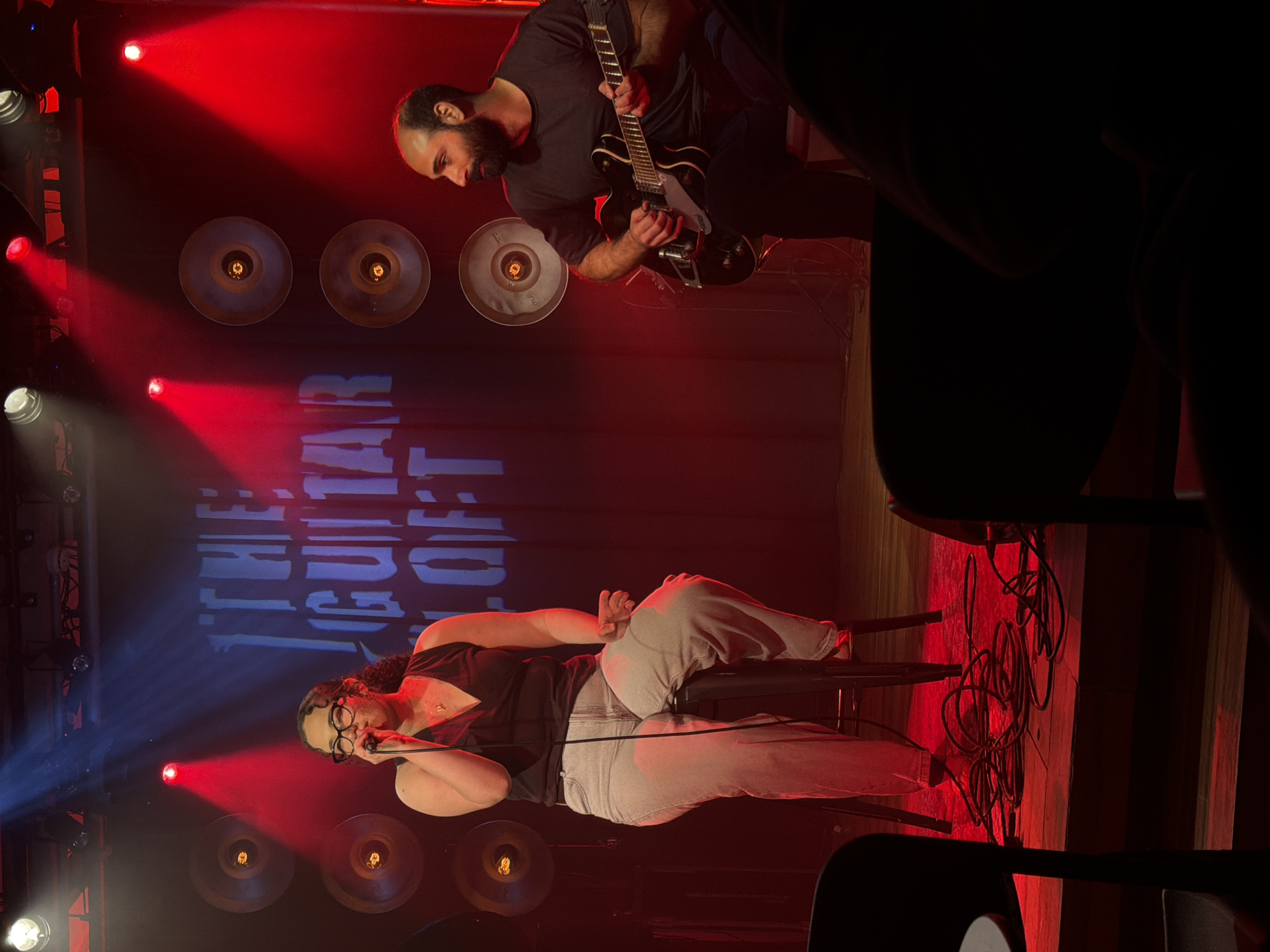 Evening musical performance featuring multiple artists in Tel-Aviv venue