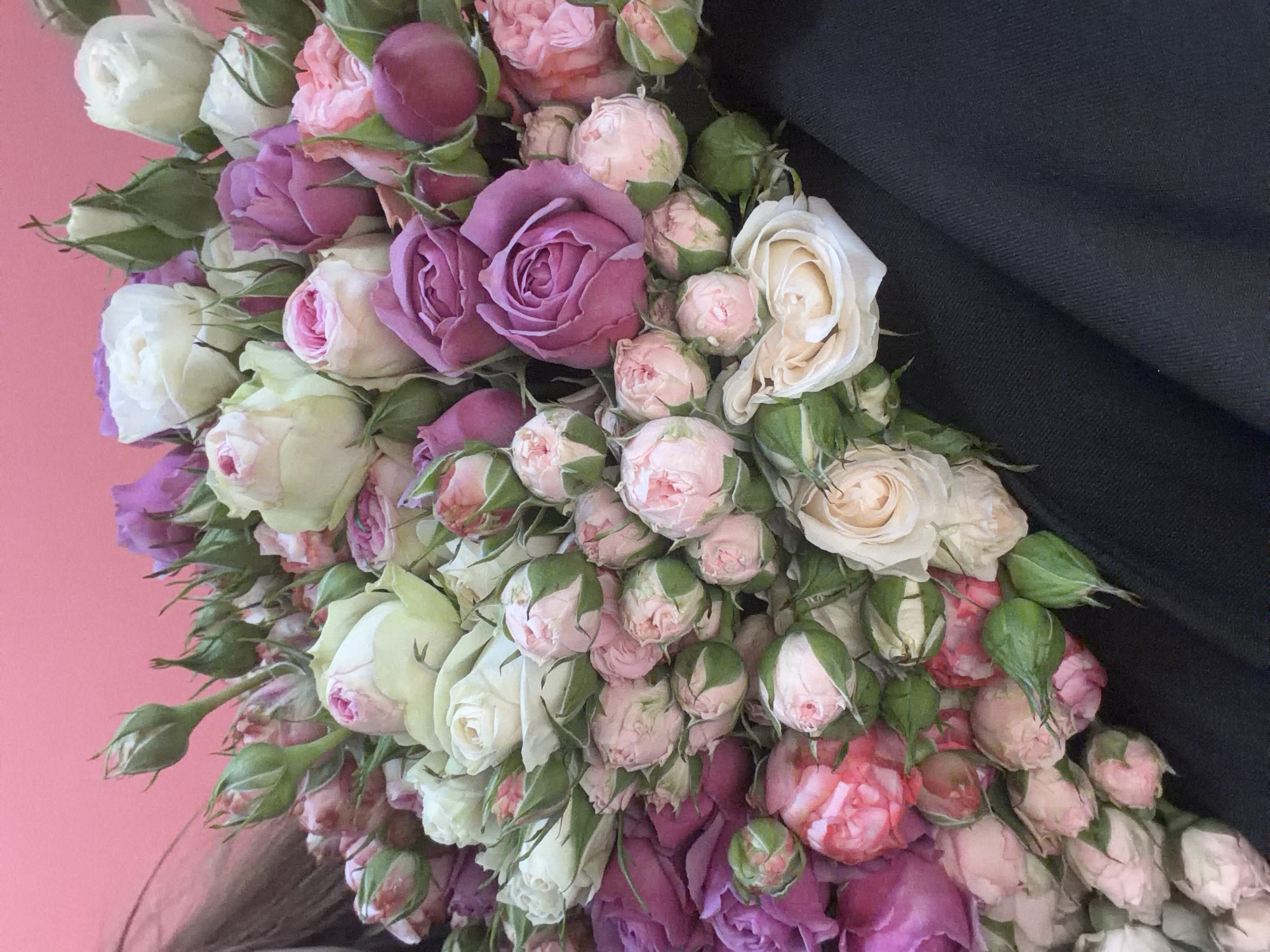 Rose bouquets and gifts exchanged across Yerevan Armenia morning