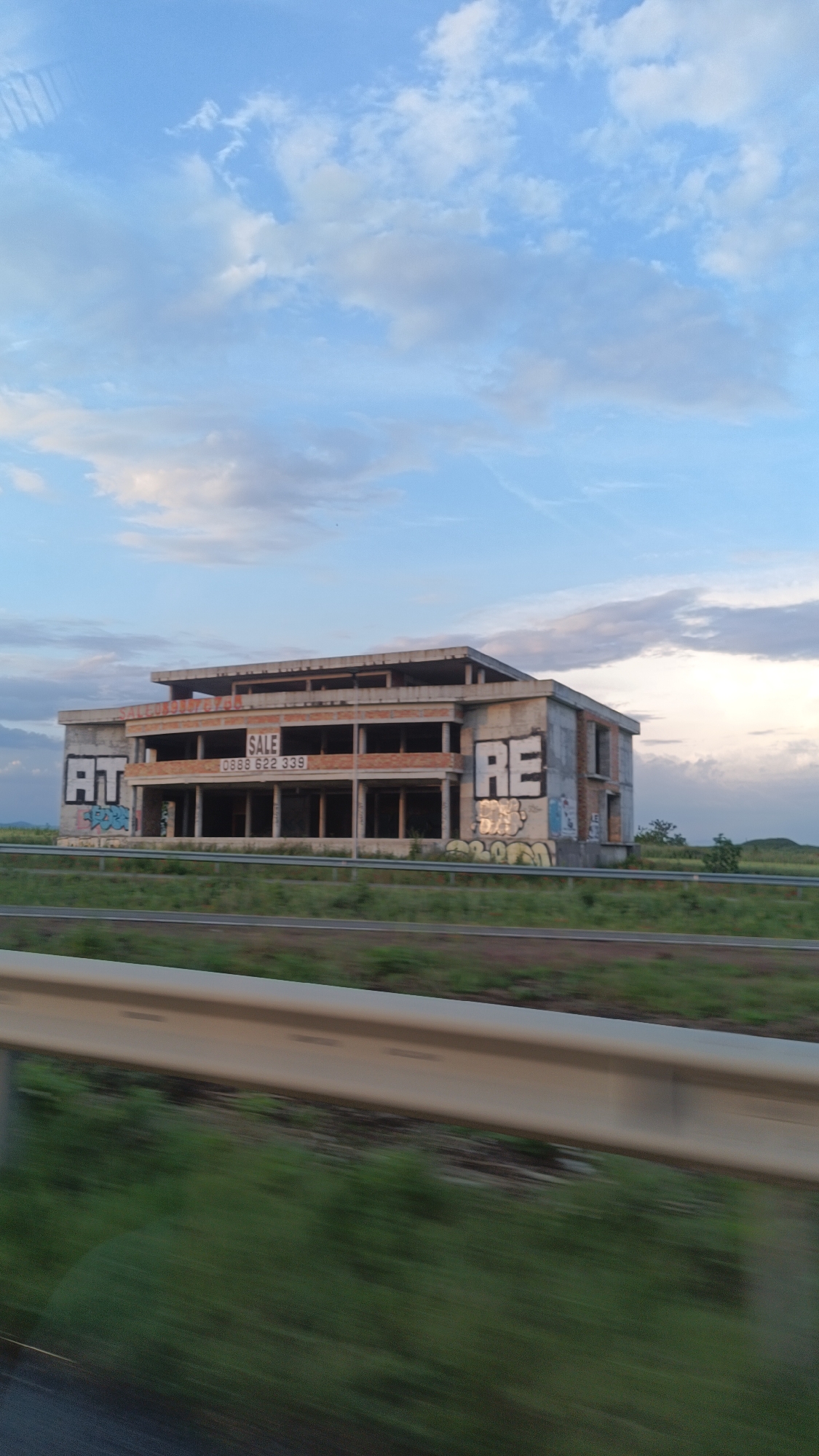 Driver documents brief highway journey through Burgas, Bulgaria
