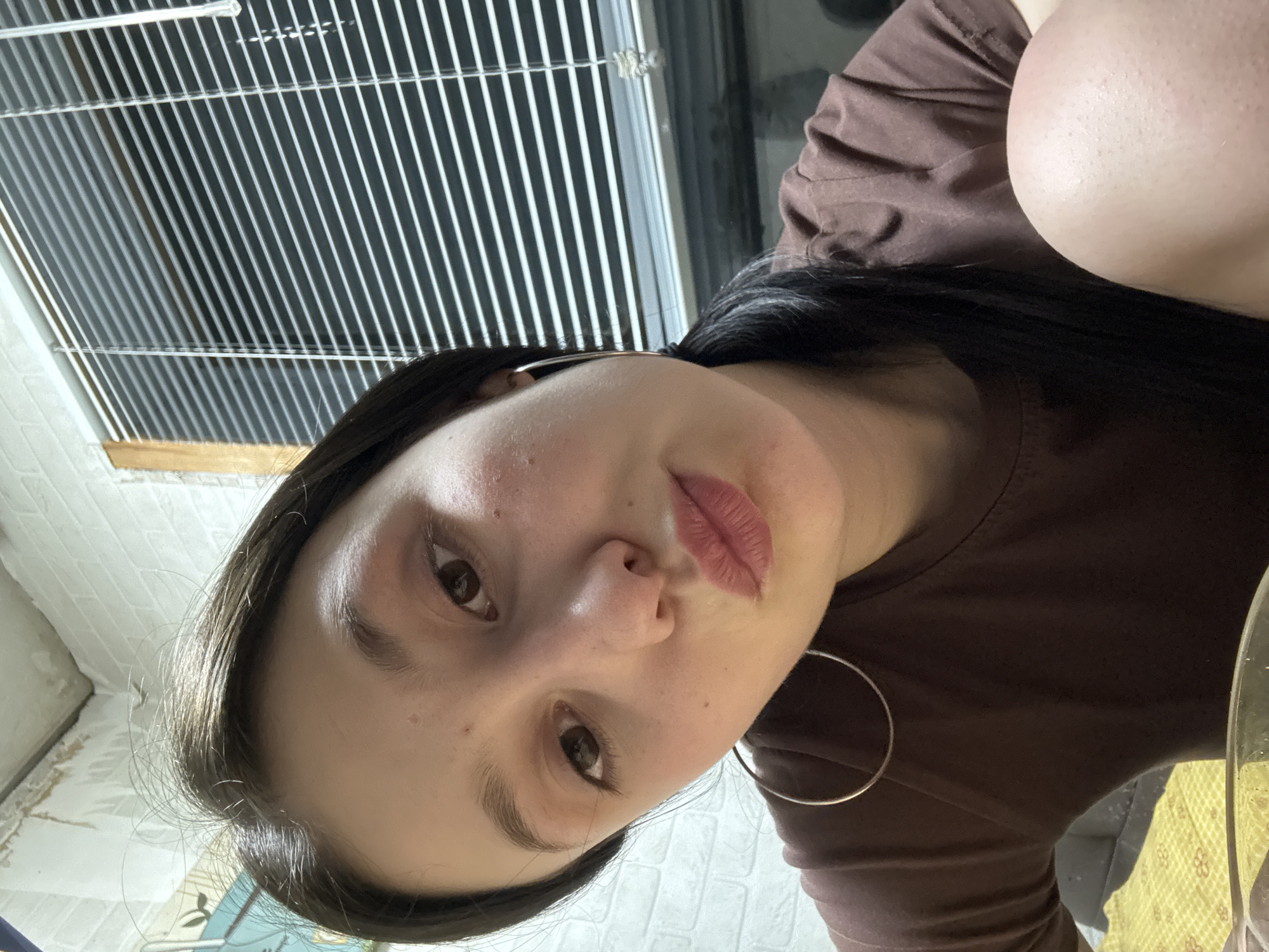 Woman takes selfie in Foki, Russia
