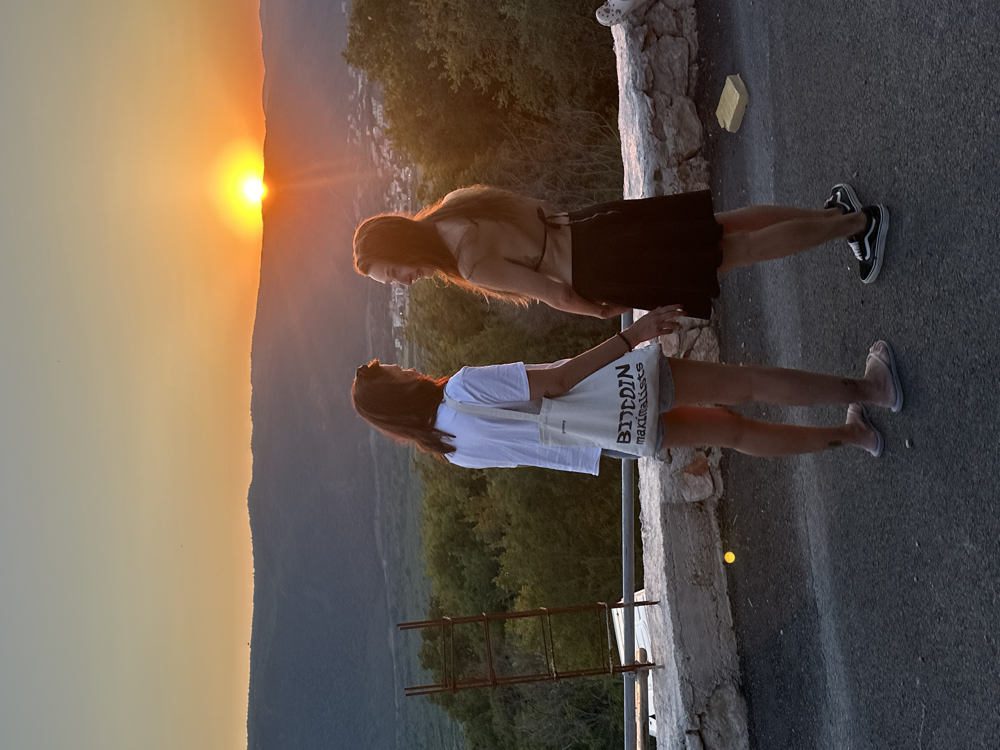 Sunset visit to a wooden ship structure in rural Montenegro
