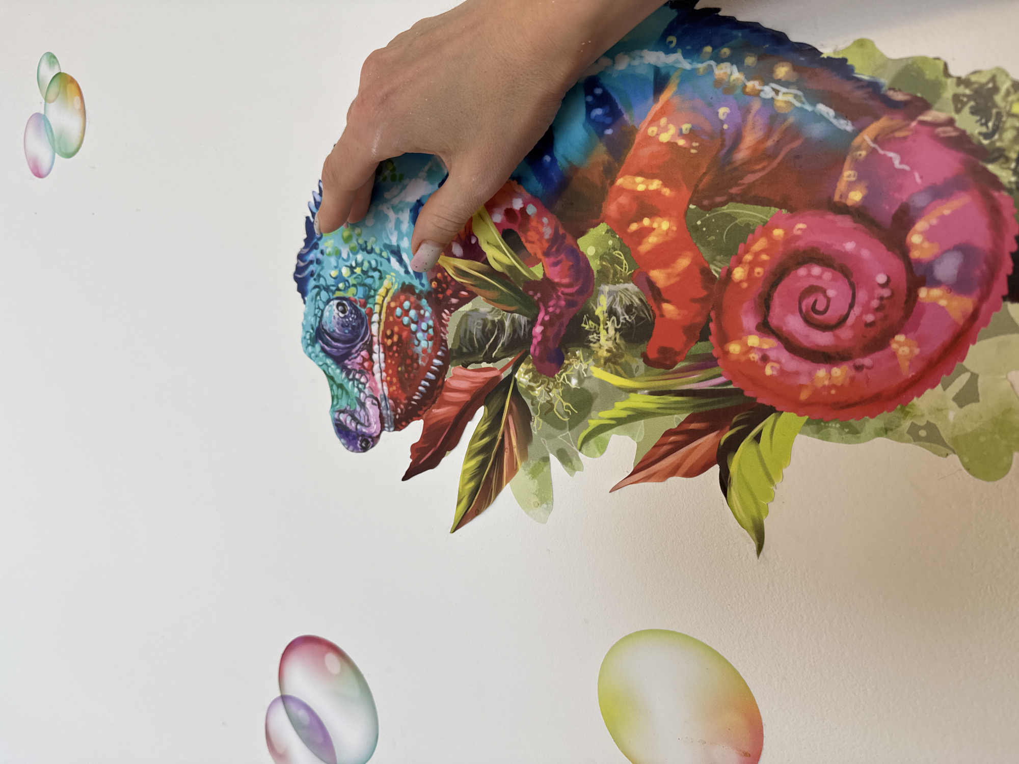 Artist captures intimate moments with wall art and nature