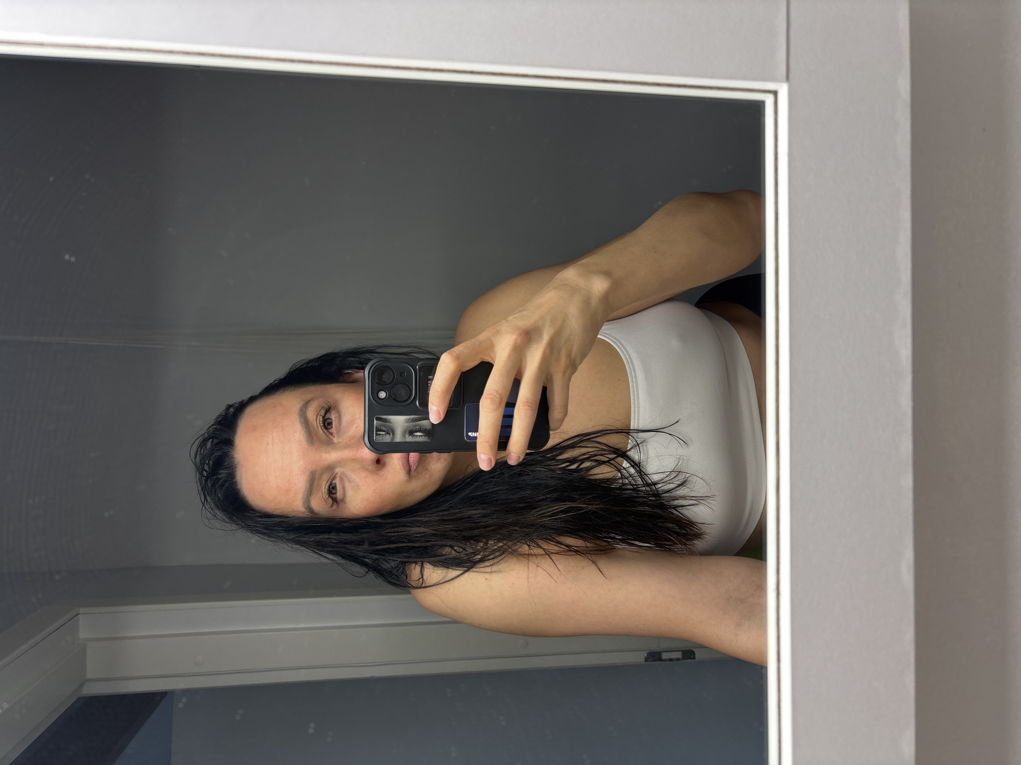 Morning selfie session documented across multiple locations in Chaikovsky