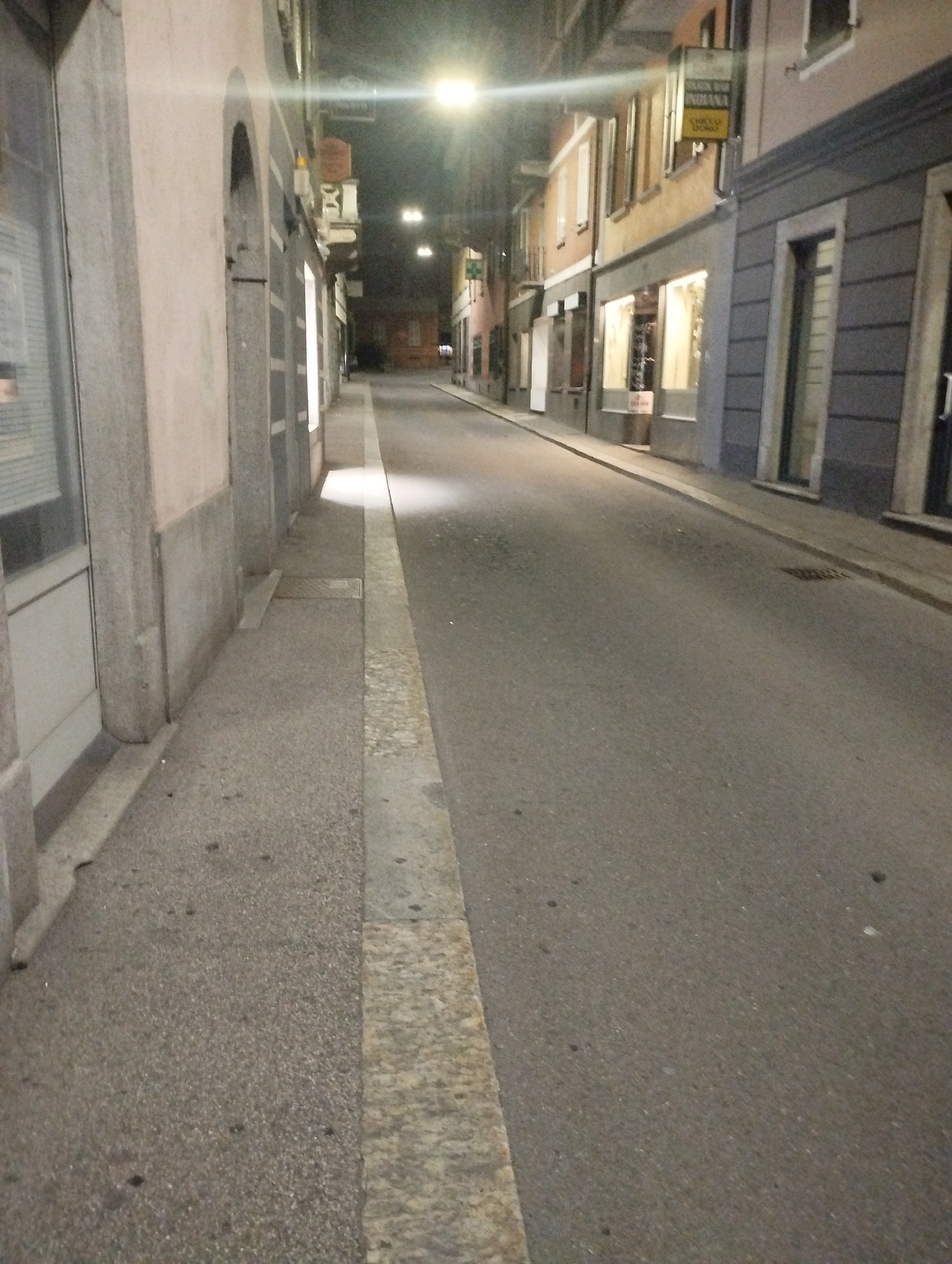 Evening street scenes around Biasca, Switzerland
