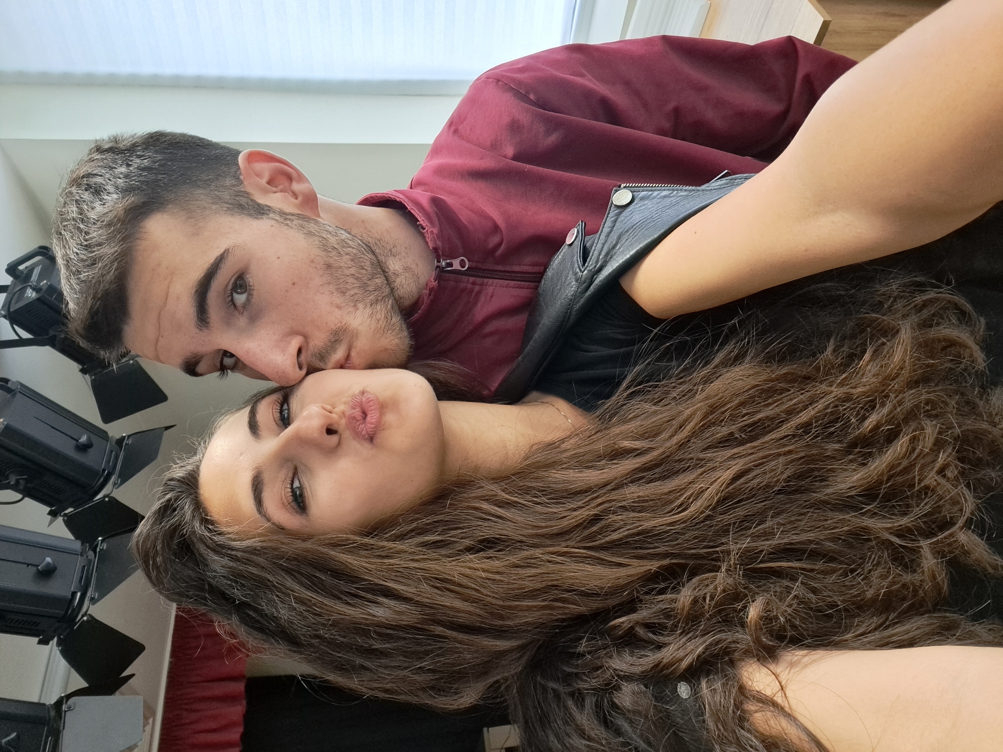 Intimate couple moment captured in Negovan, Bulgaria