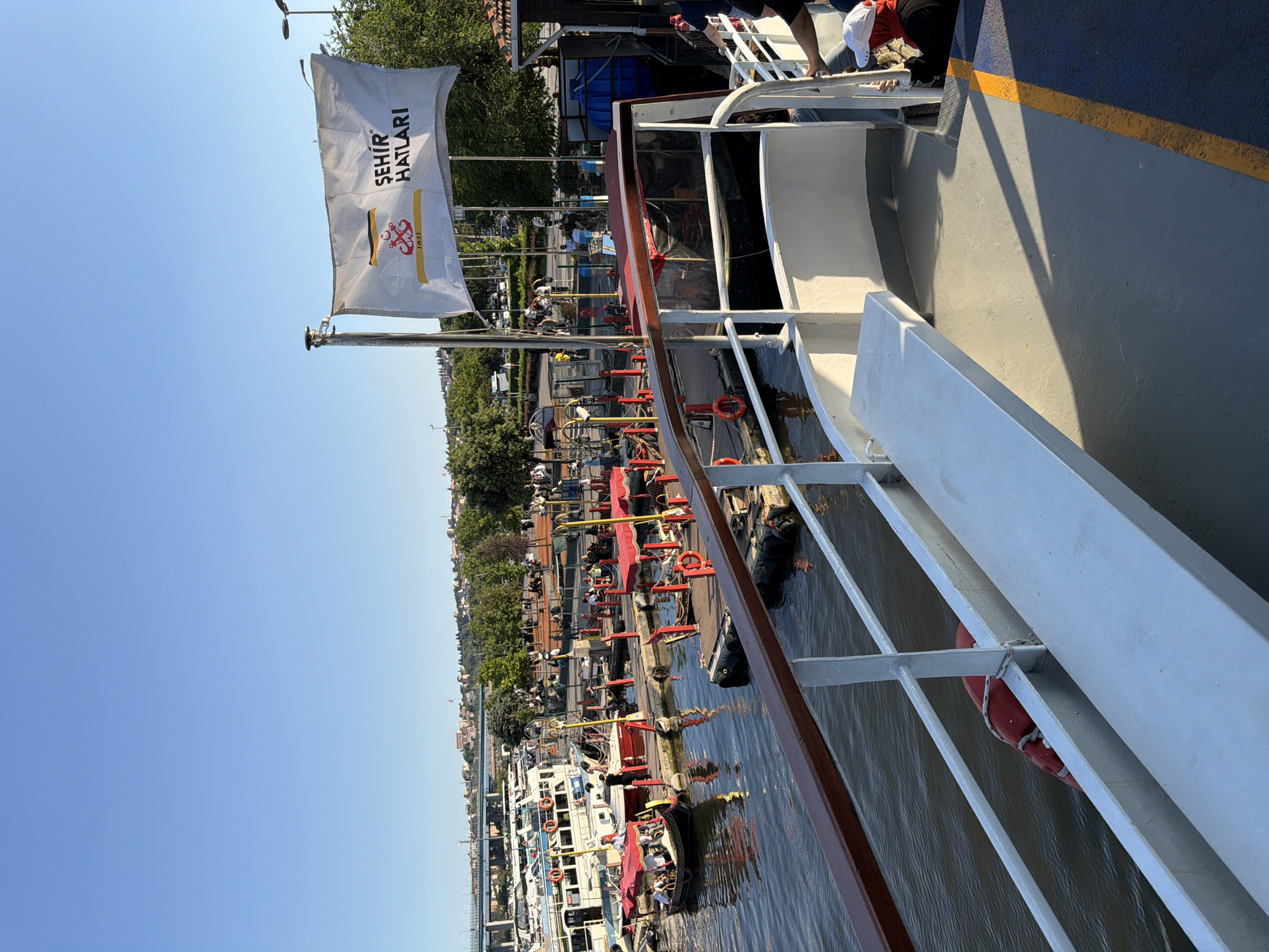 Ferry trip across Istanbul's Golden Horn between historic districts