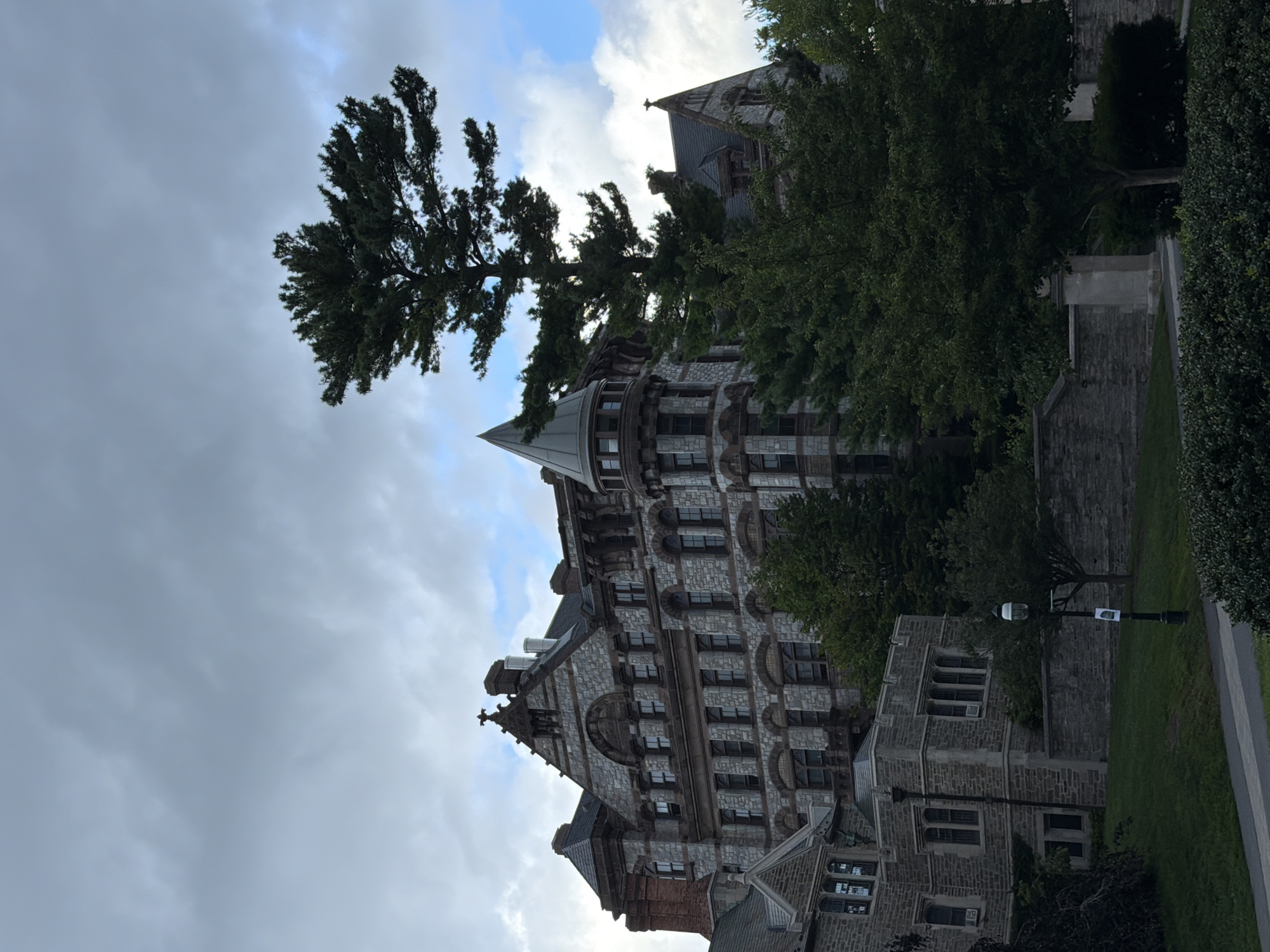 Gothic architecture and street scenes around Princeton University