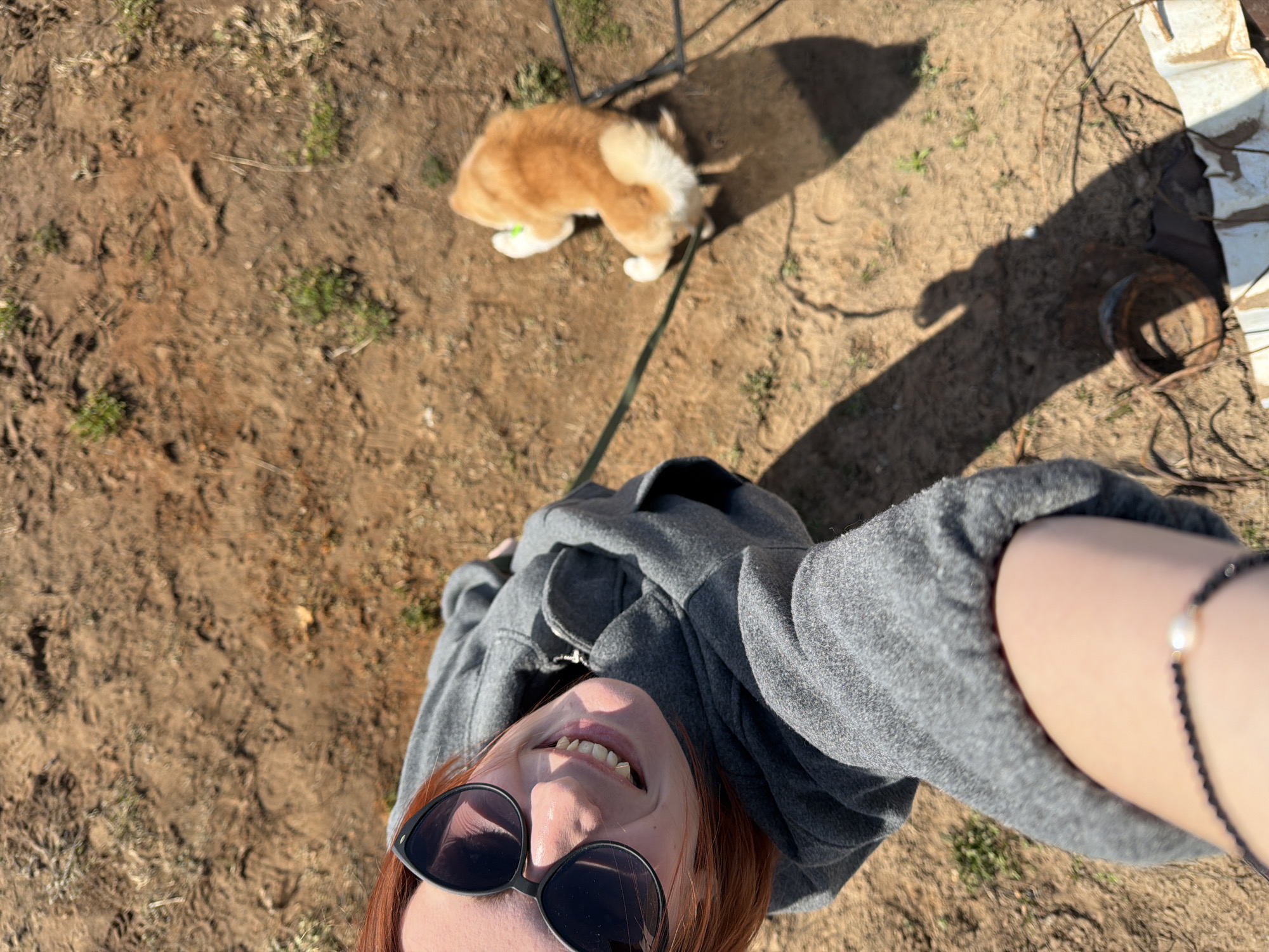 Woman documents morning dog walk and breakfast routine in Chaikovsky