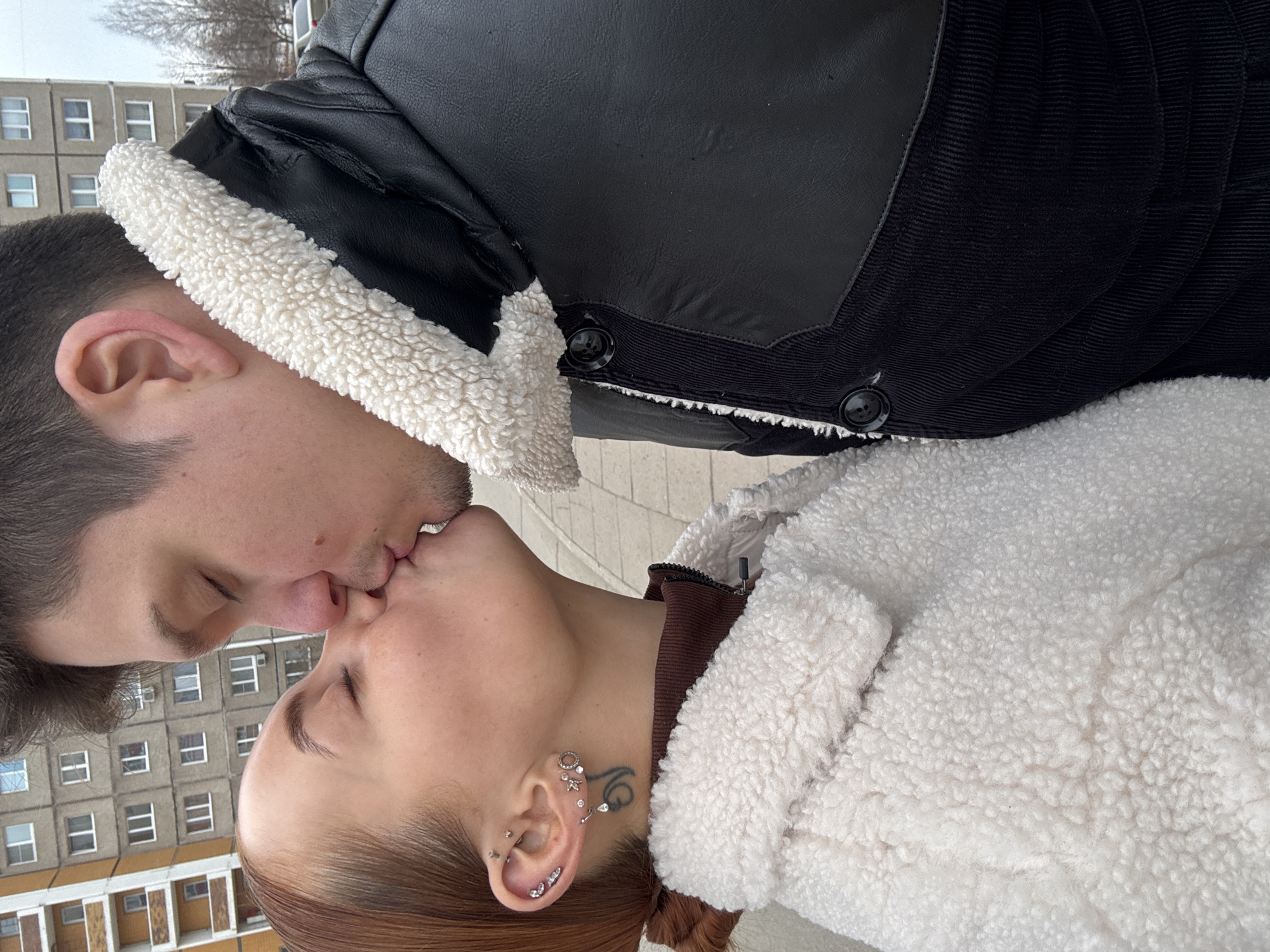 Morning life captured in Chaikovsky: couples, pets, street scenes