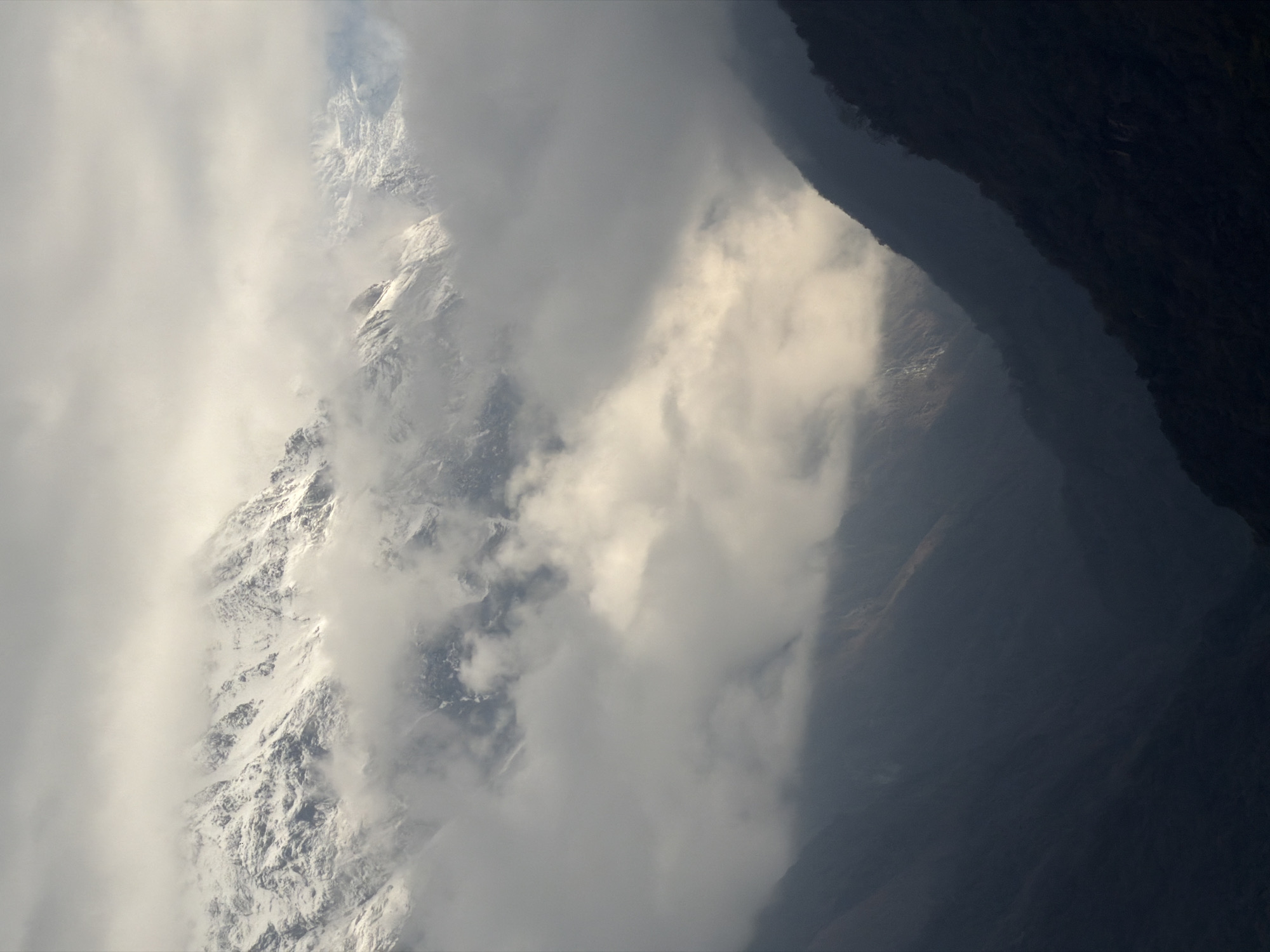 Mountain peaks viewed from Ghandruk valley, Nepal