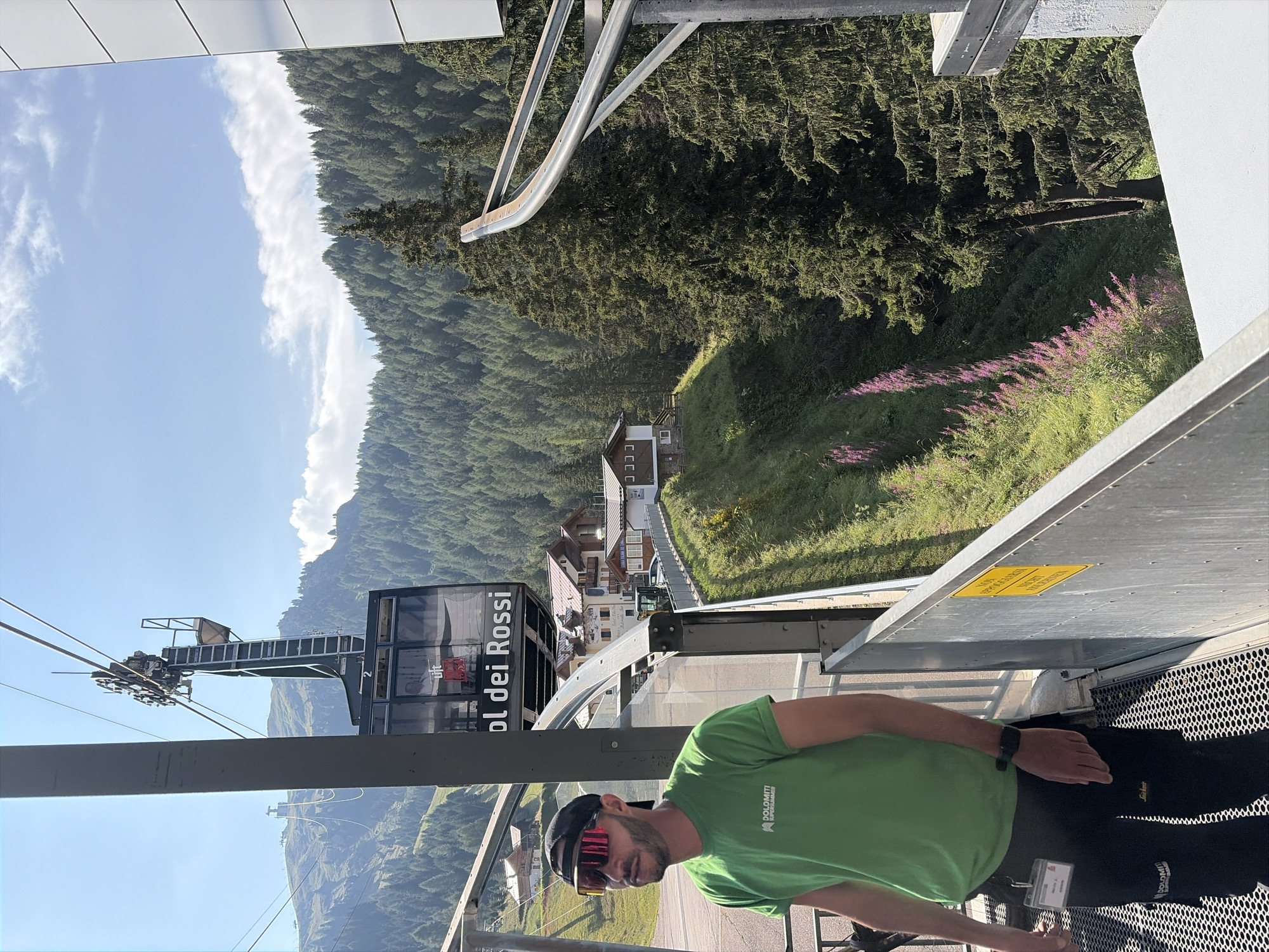 Mountain bikers and hikers hit the Dolomites via Canazei's gondolas