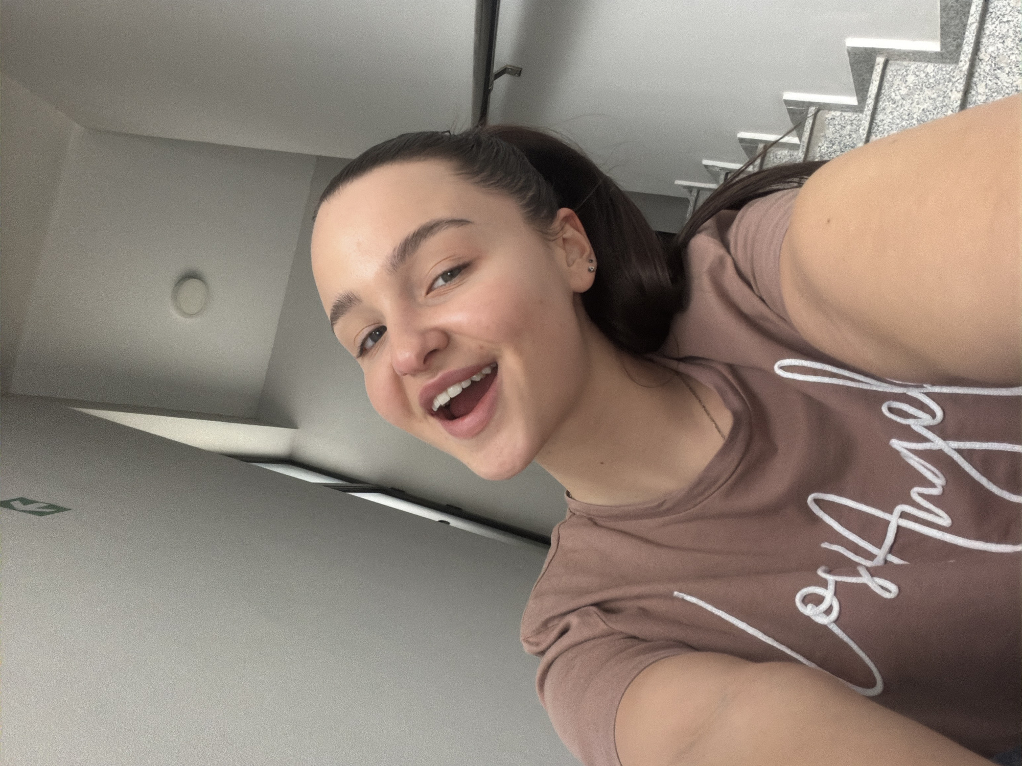 Woman documents morning with selfies and luxury cars in Sofia