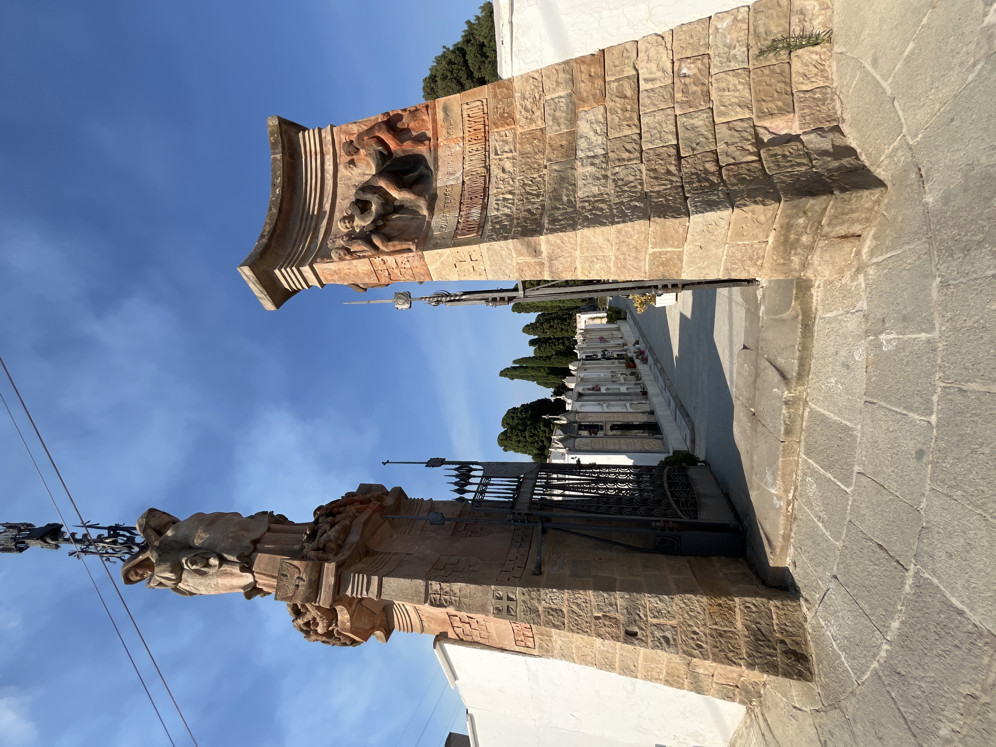 Inside the historic cemetery of Vilassar de Mar