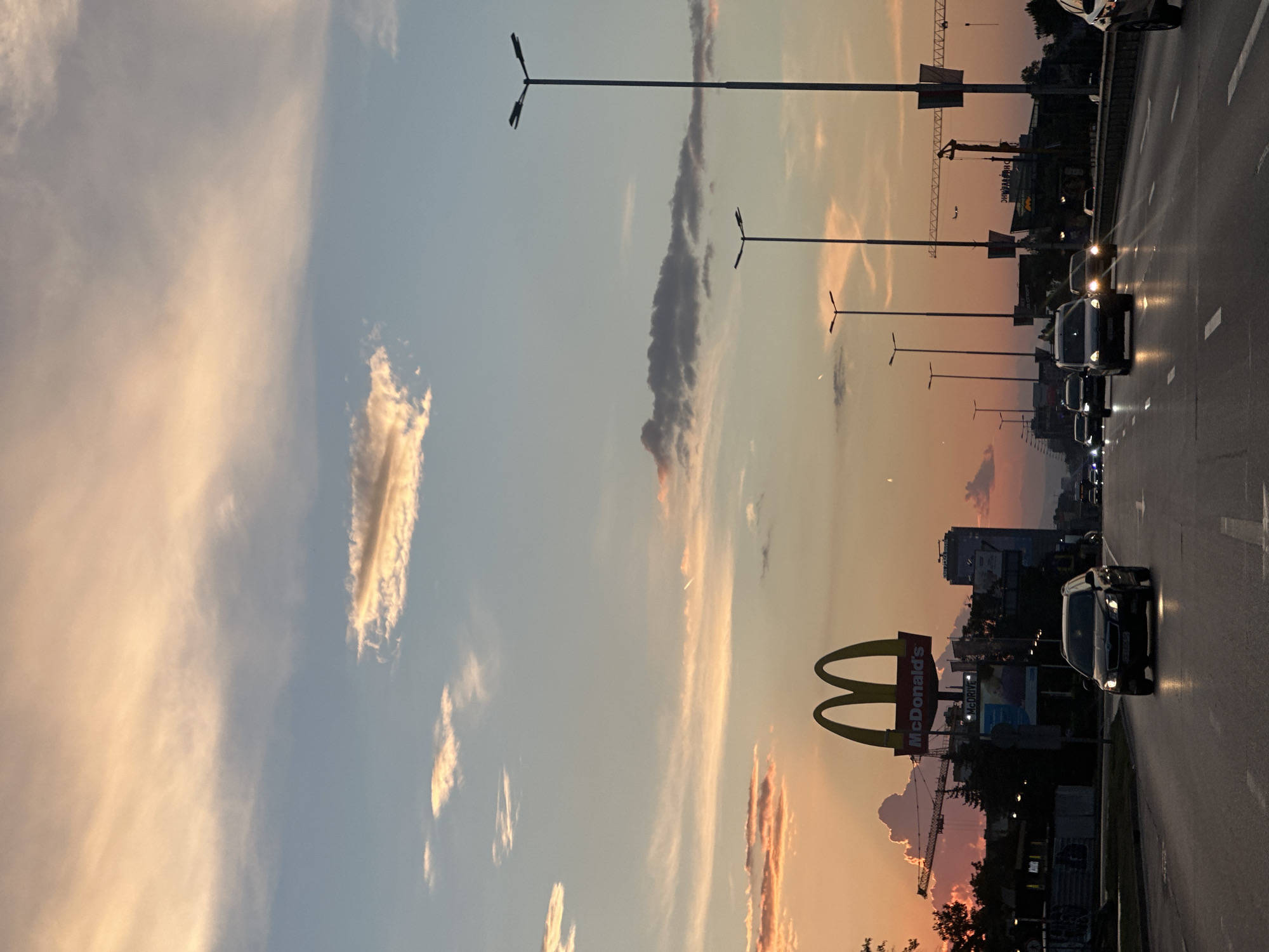 Sofia streets glow under a dramatic June sunset sky