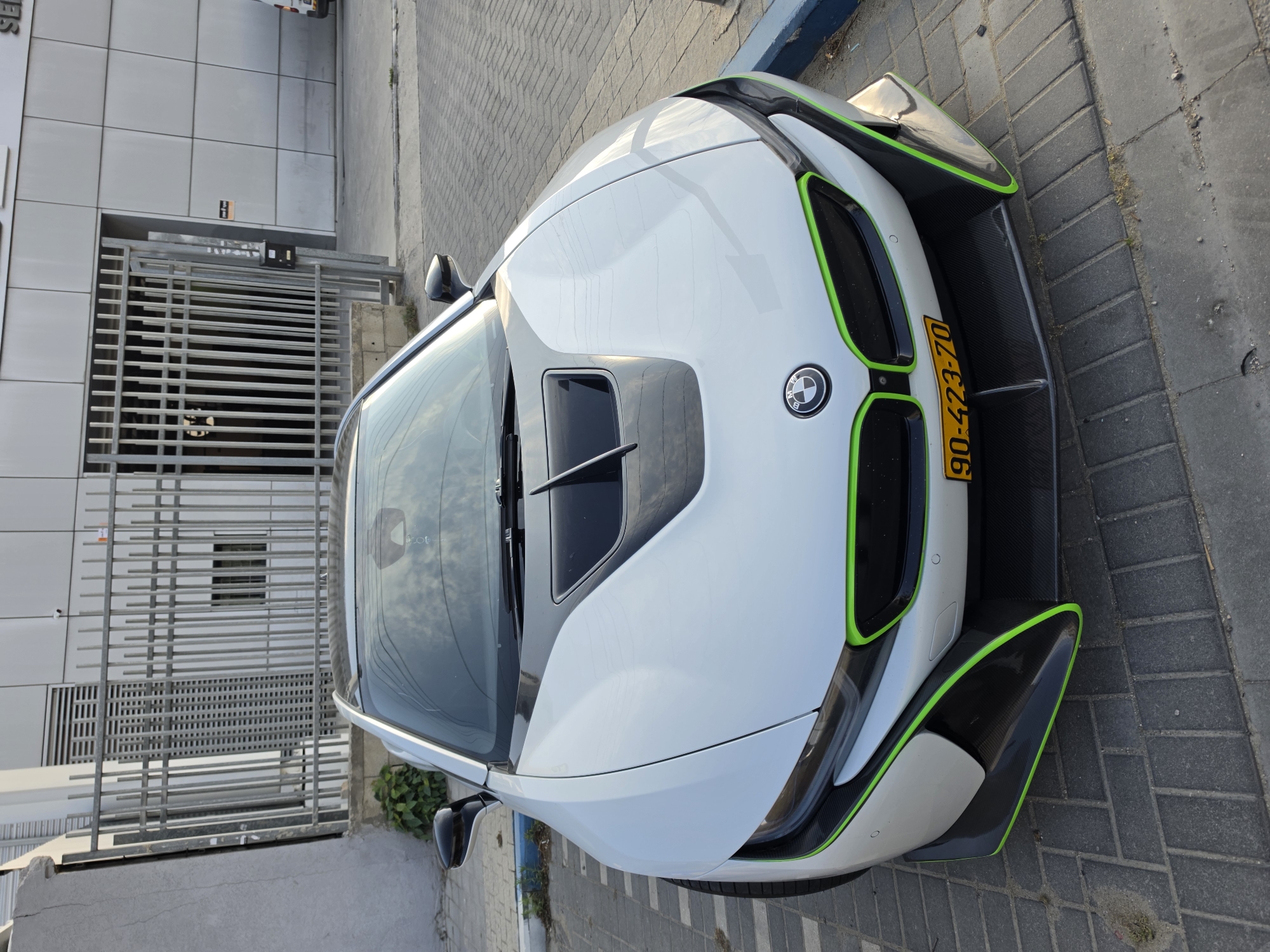 BMW i8 spotted parked on sidewalk in Rishon LeZion