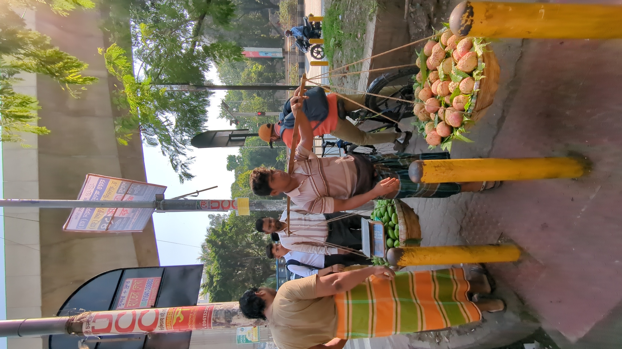 Early morning street life documented in central Dhaka