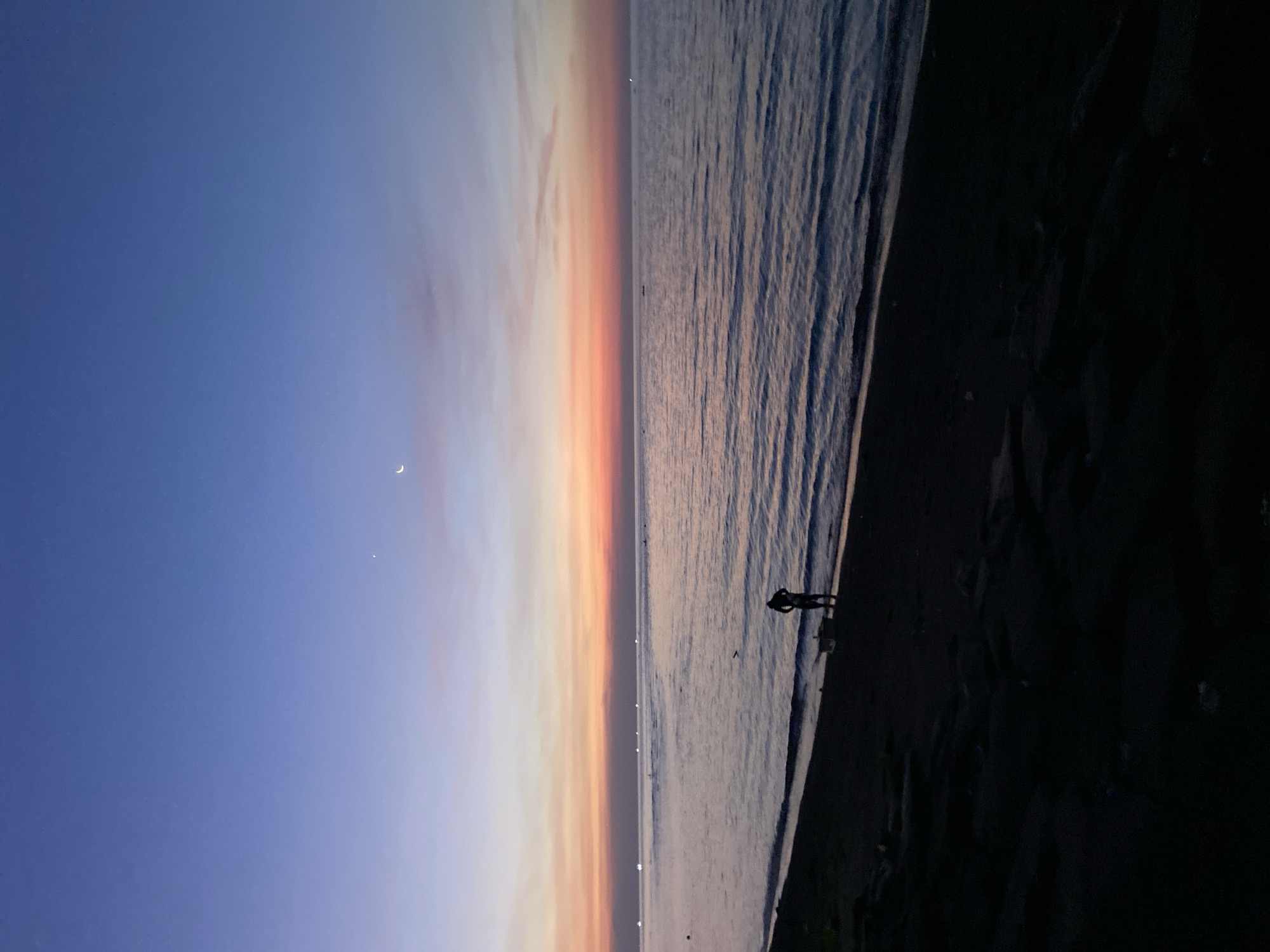 Twilight sunset captured at Lovina Beach, Buleleng, Indonesia