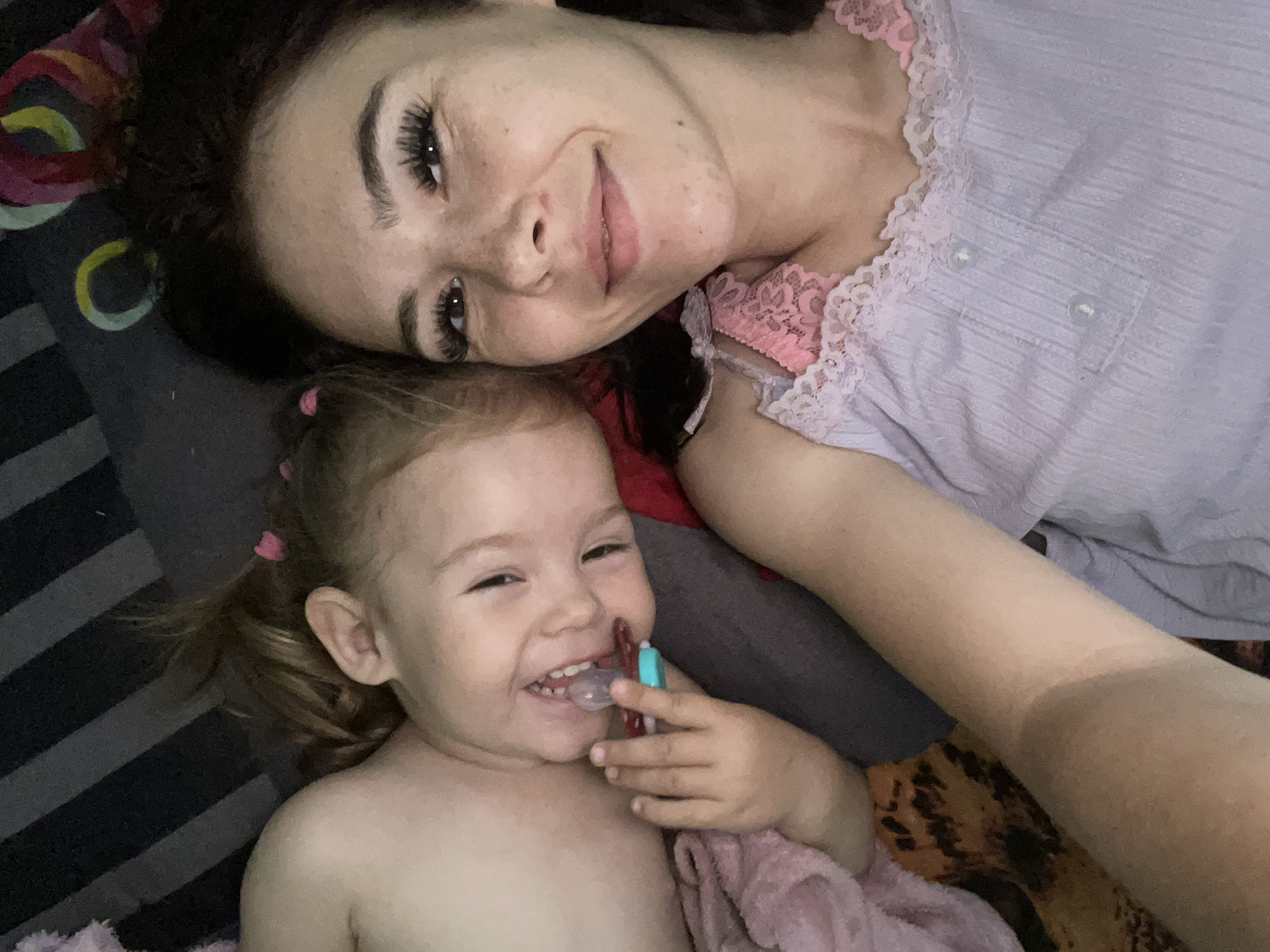 Lazy summer morning at home in Qonaev, Kazakhstan