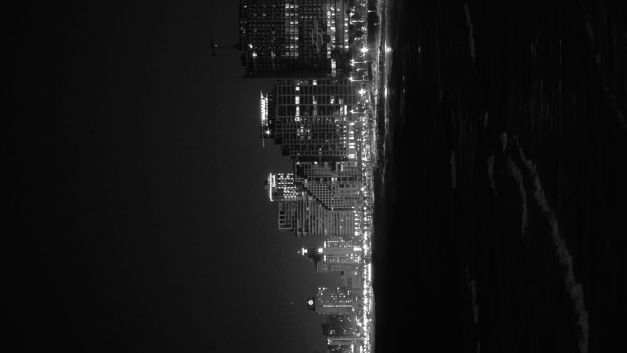 Tel Aviv after dark: coastline, harbor, and old city streets