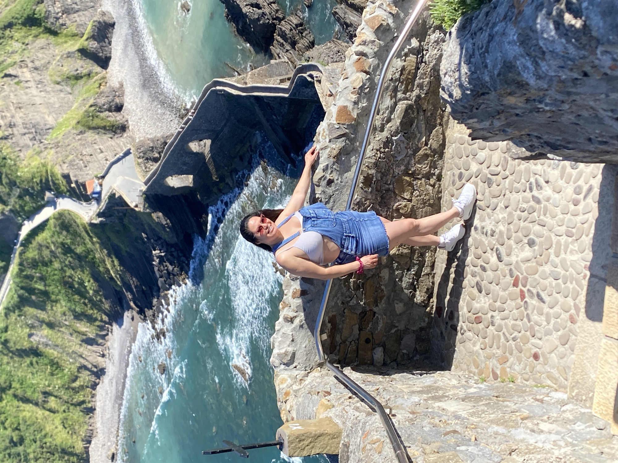Coastal sightseeing at San Juan de Gaztelugatxe stone stairs