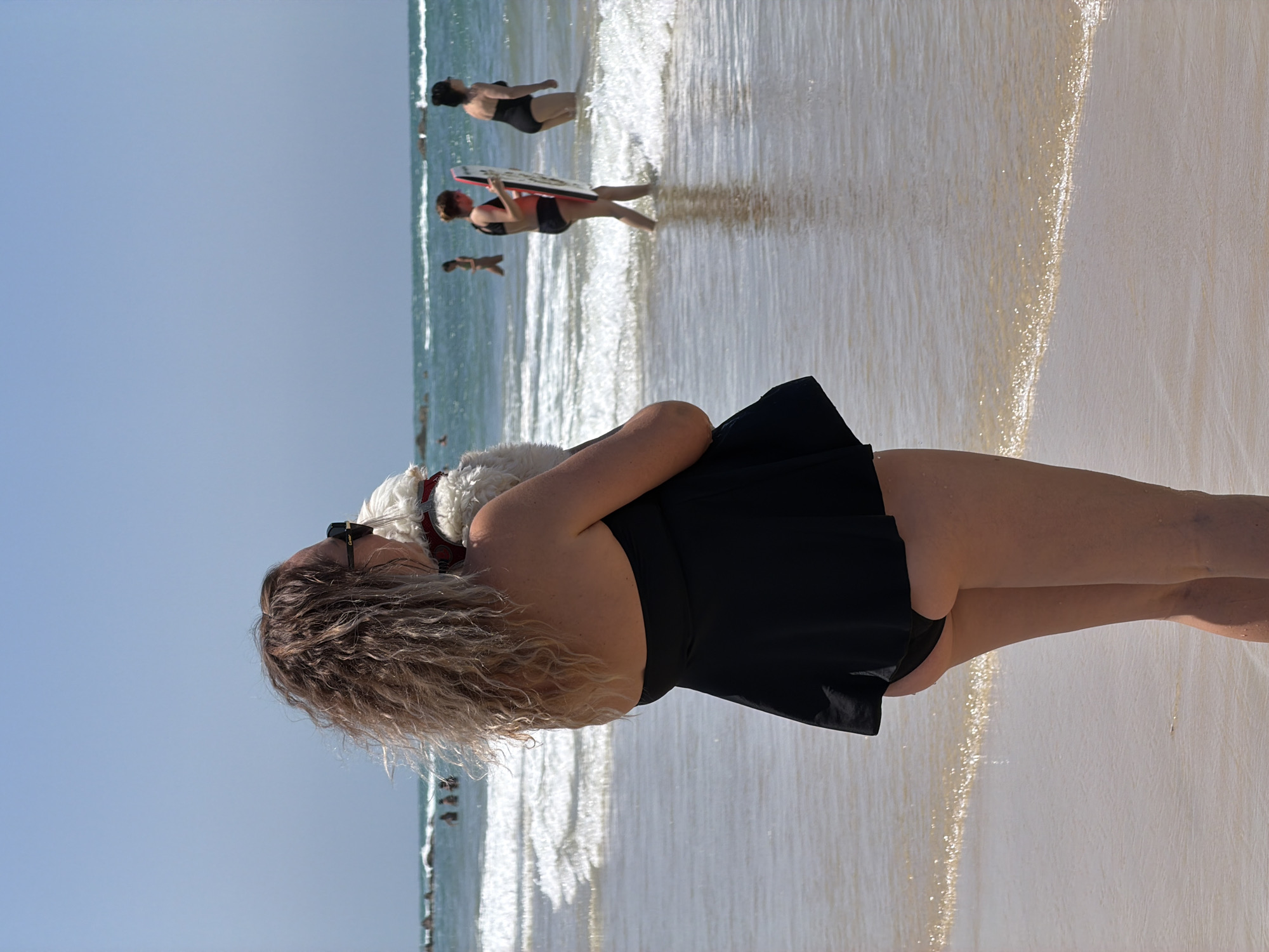 Sunny Morning Beach Activity Documented in Bat Yam, Israel