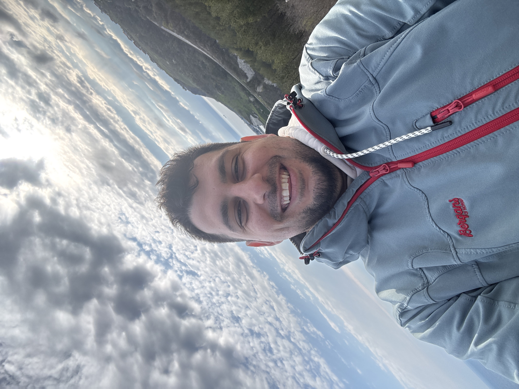 Man takes selfie in Topola, Bulgaria