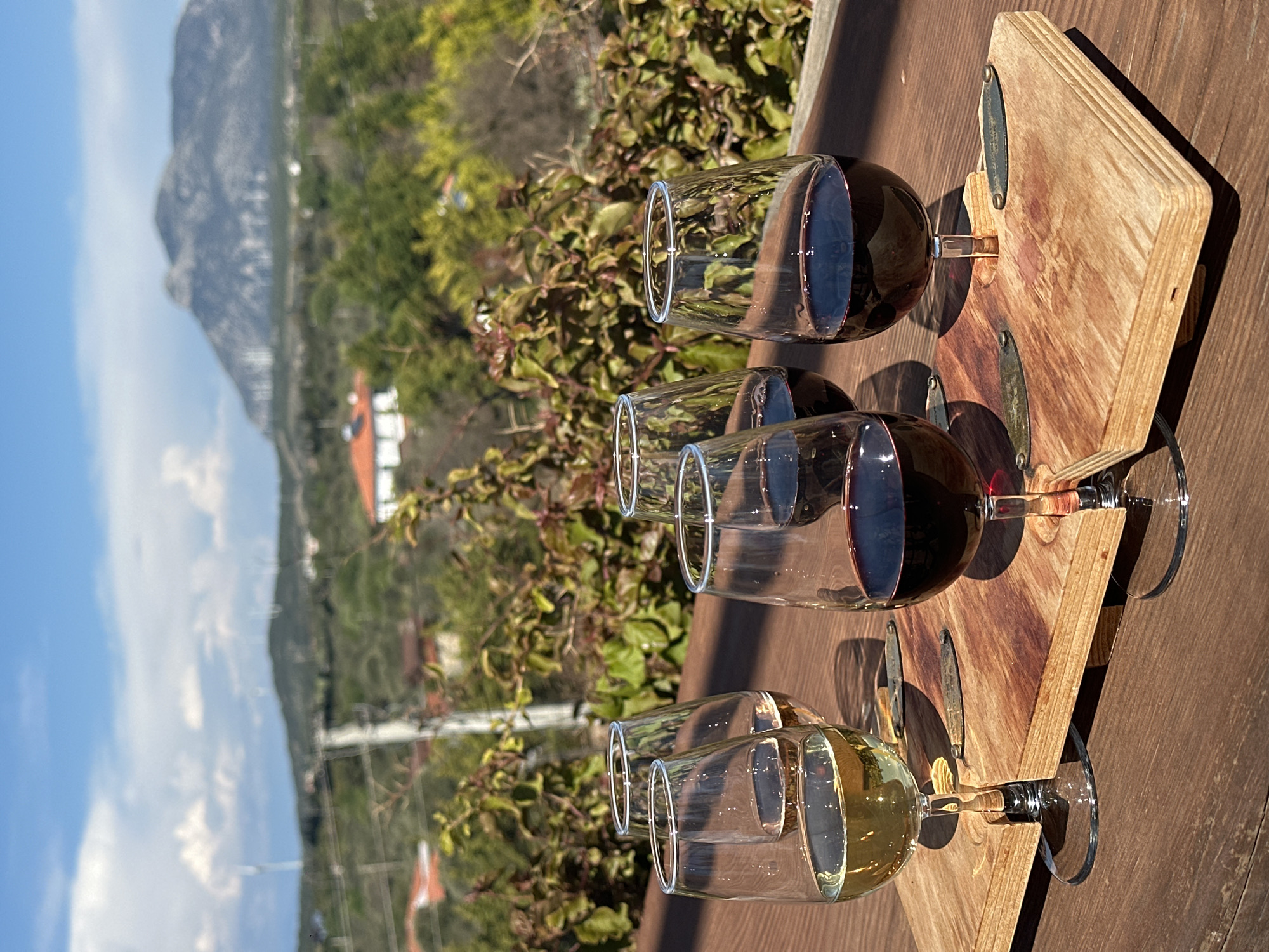 Stone windmill photographed at Datça Vineyard, Turkey