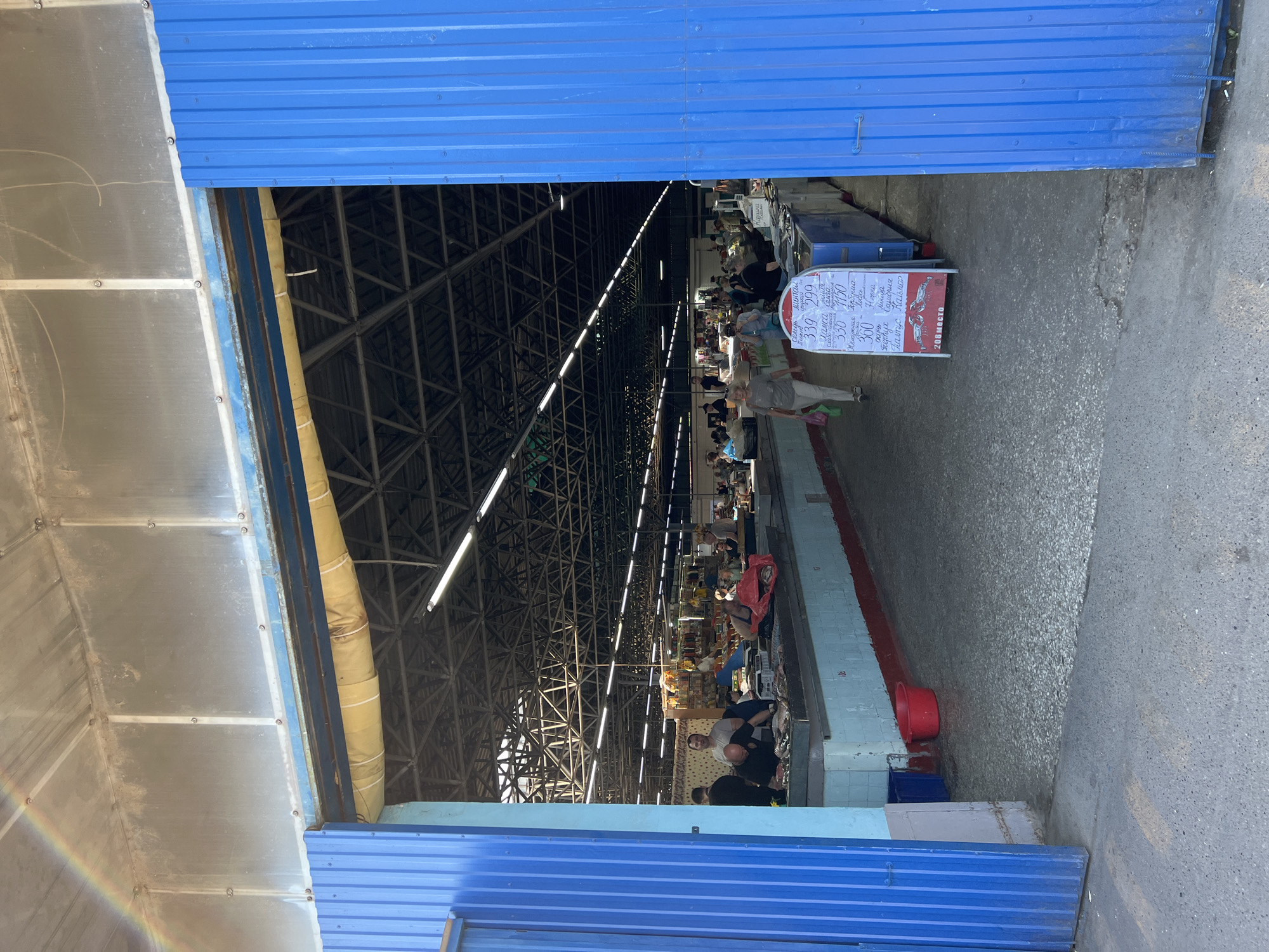 Morning market activity documented in Krasnodar, Russia