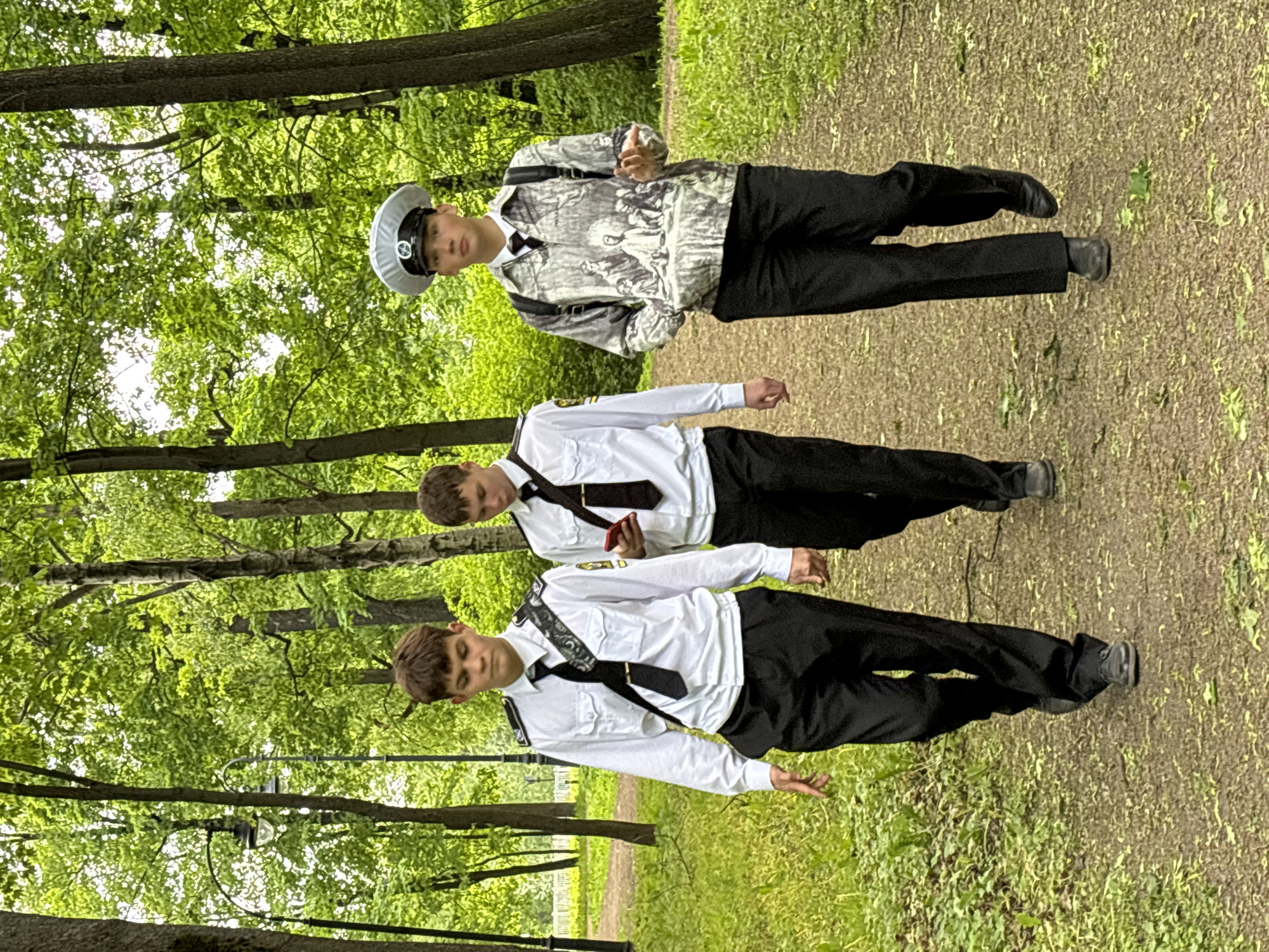 Formal gathering and nature scenes documented across Saint Petersburg