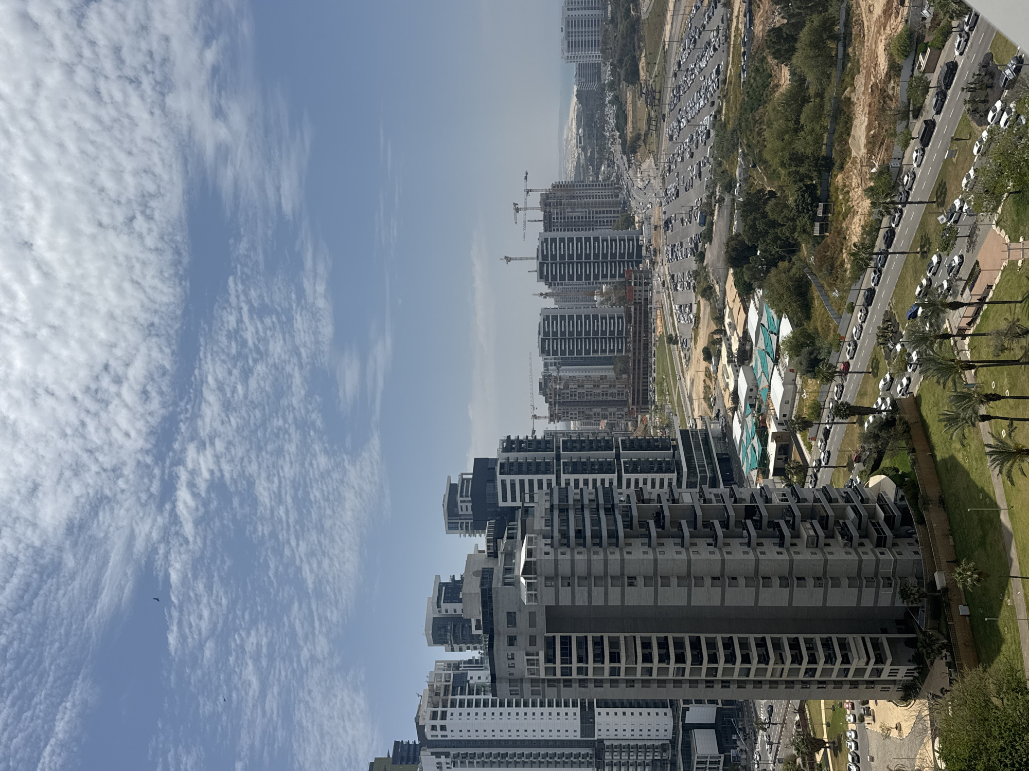 Aerial views capture Bat Yam's urban development and coastline