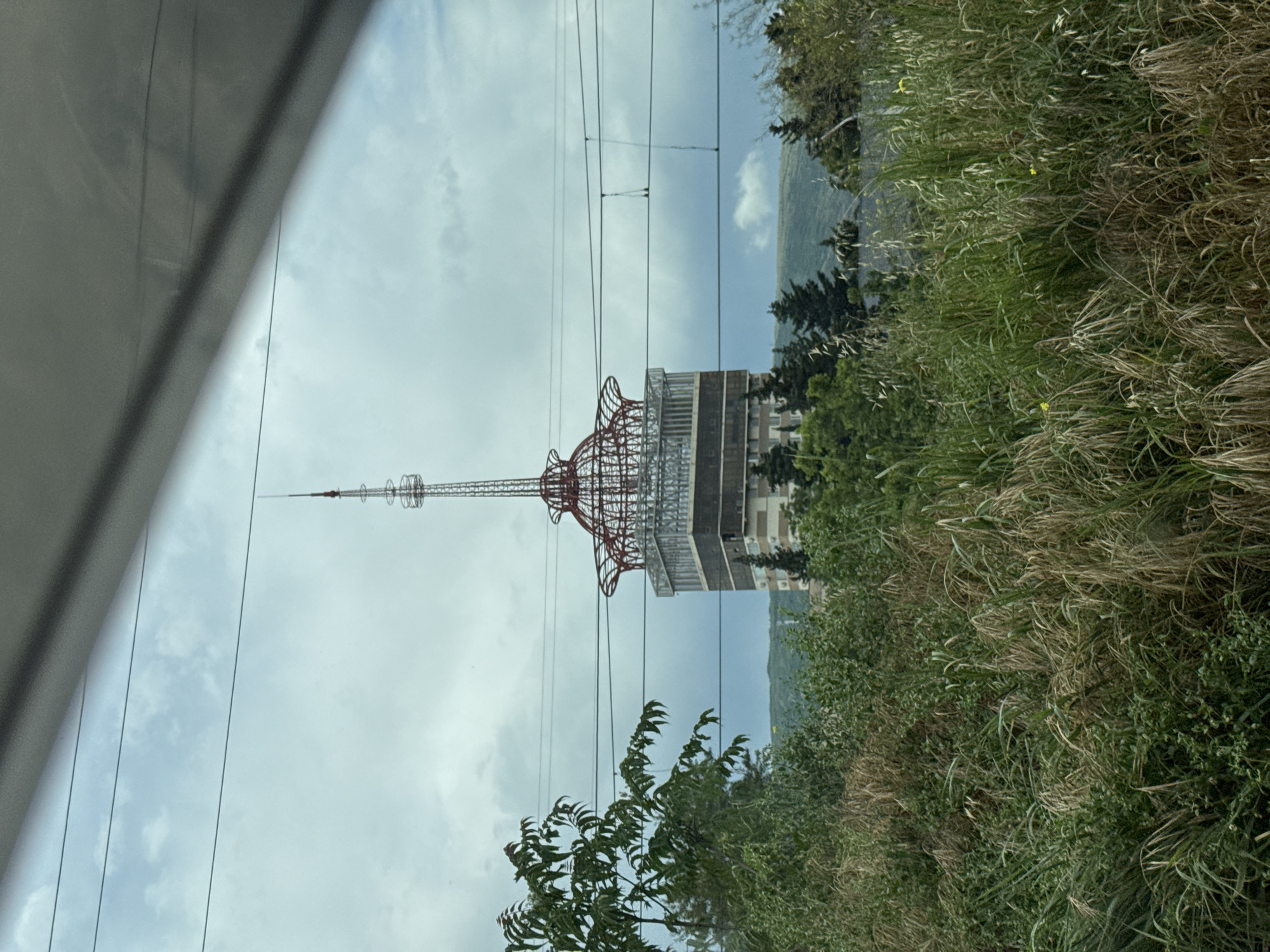 Morning views of Tbilisi landmarks and wet streets captured