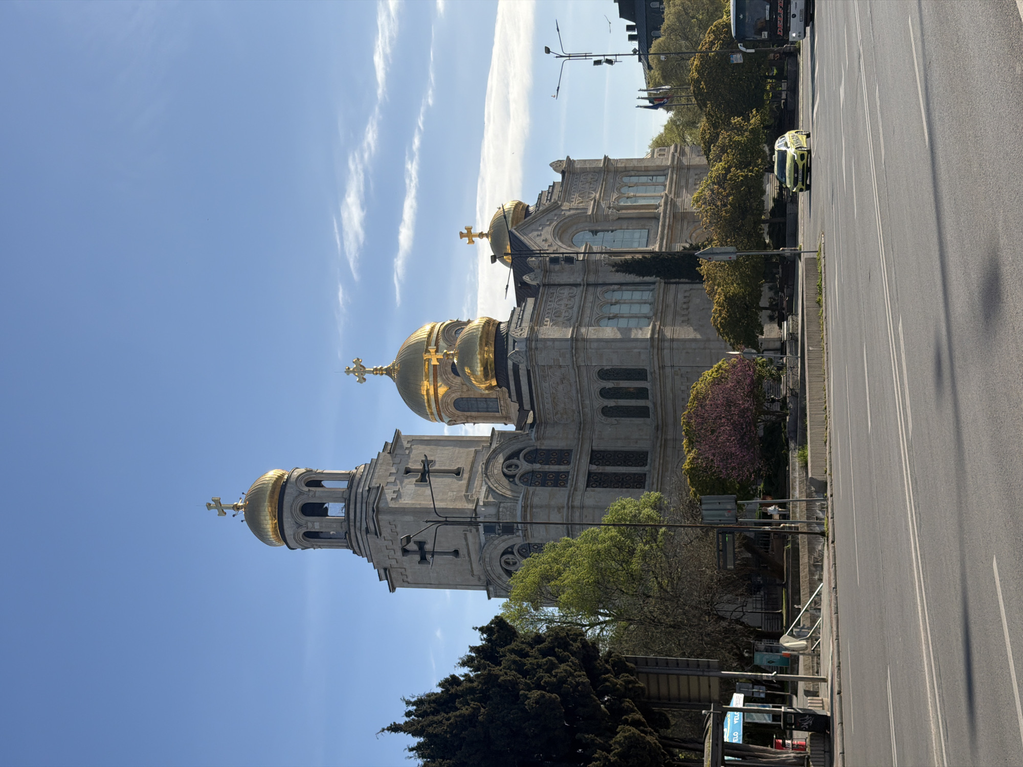 Cathedral photographed in early morning light in Varna, Bulgaria