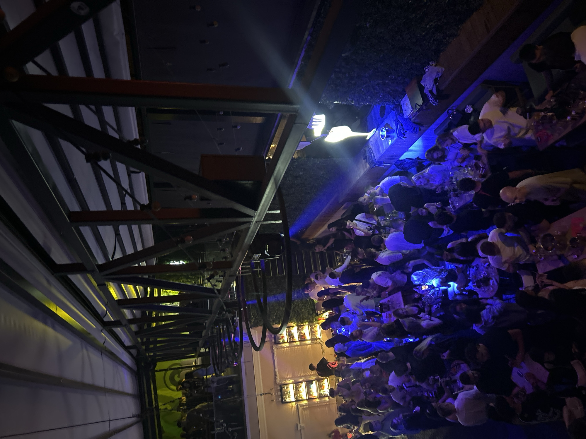 Busy Night Out: Crowded Multi-Level Club Scene in Plovdiv