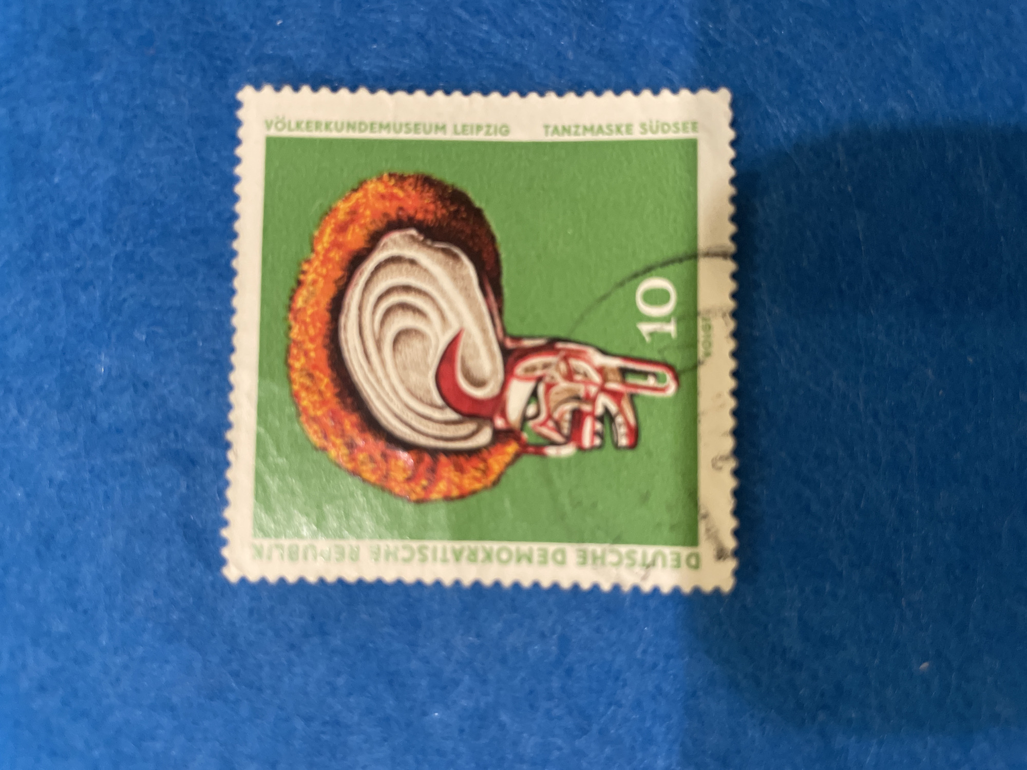 Eclectic postage stamp collection spread out in Perm