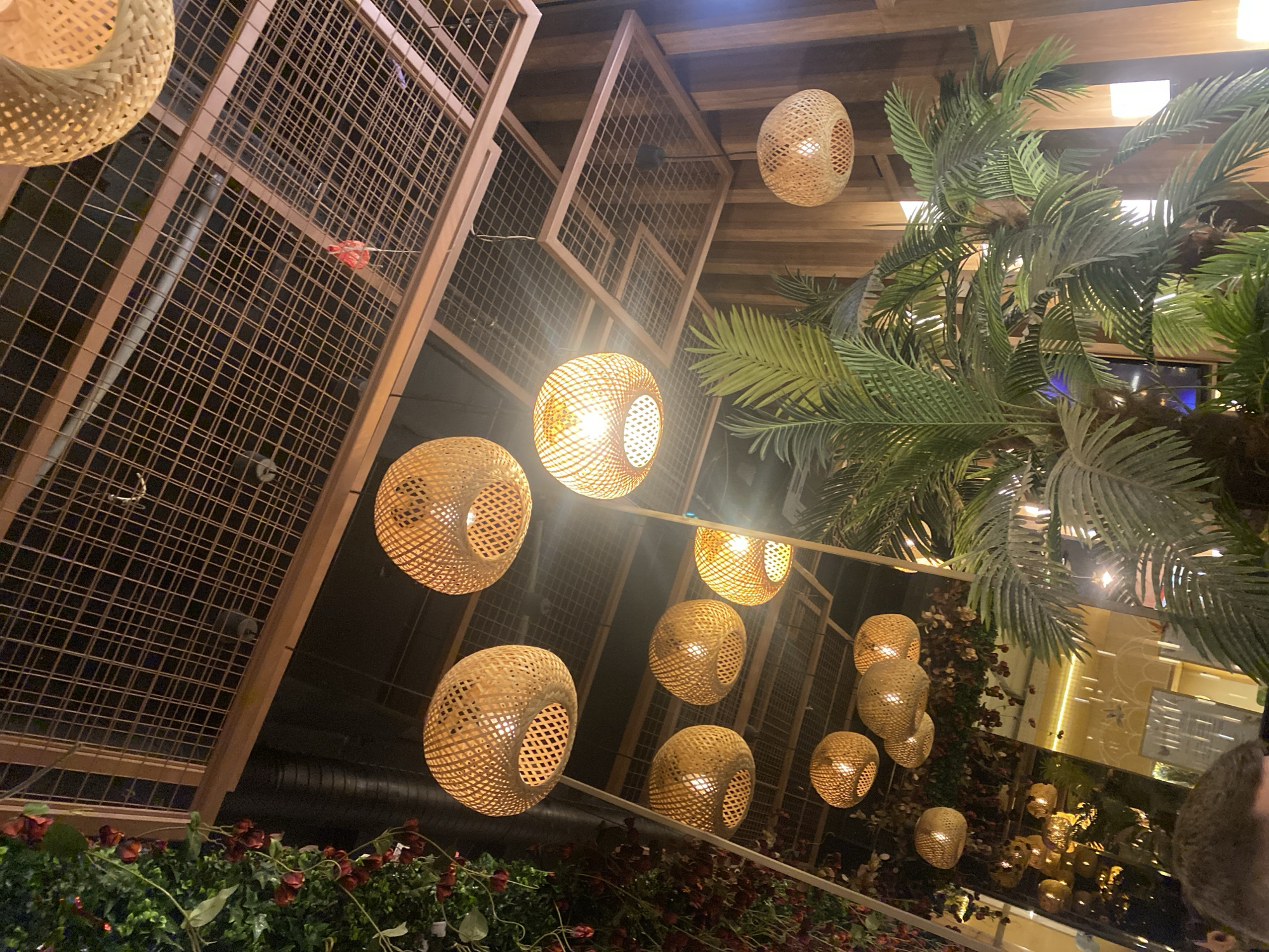 Restaurant interiors documented in Sofia Bulgaria evening