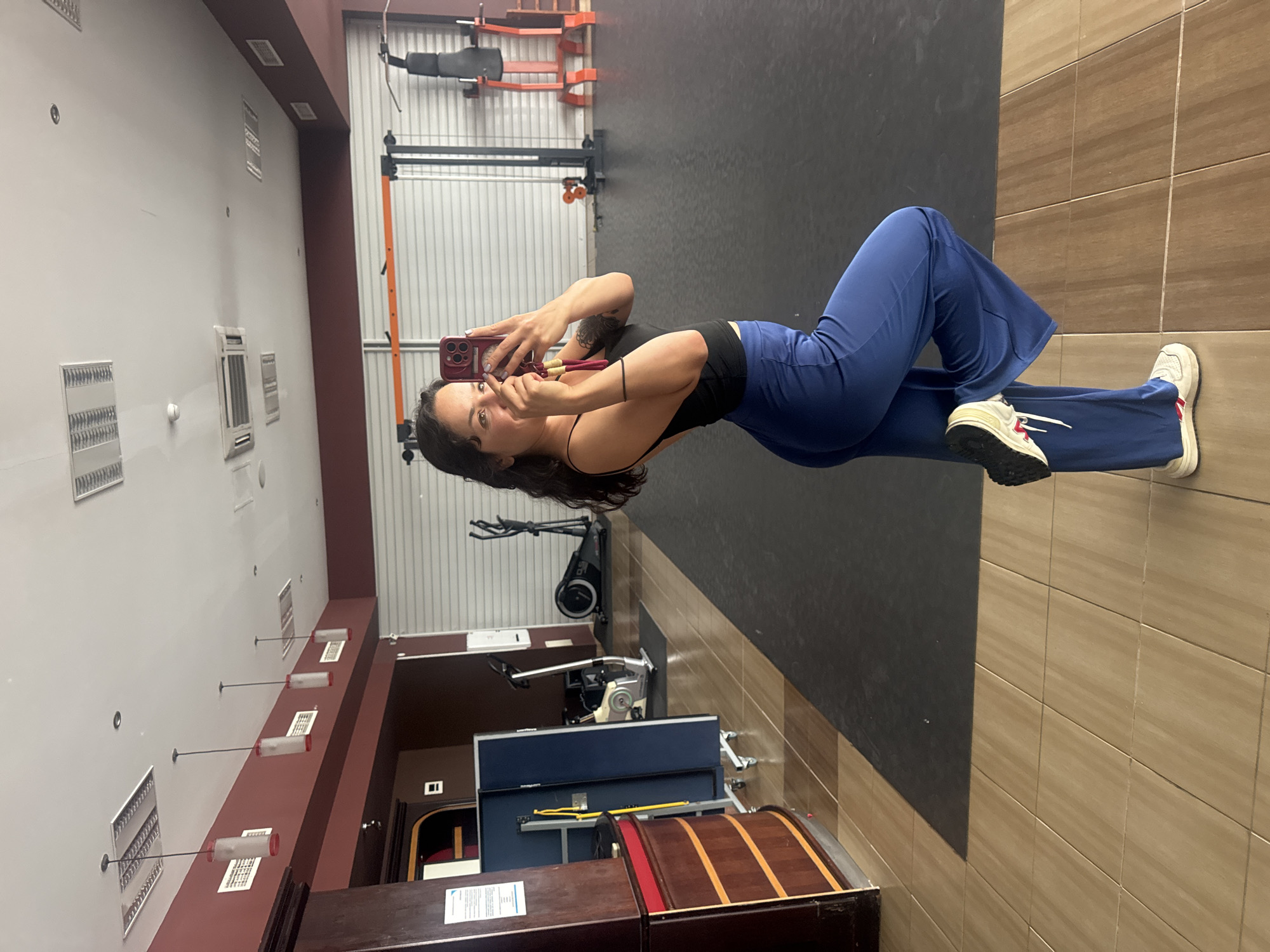 Gym session selfies and workout poses in Burgas, Bulgaria