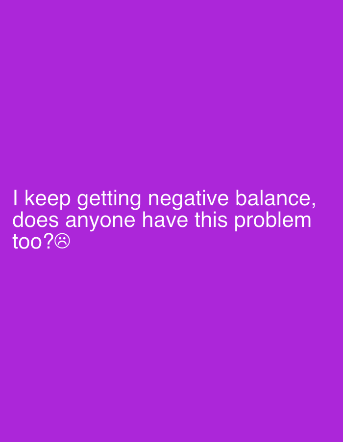 Social media post about negative balance issue in Bulgaria