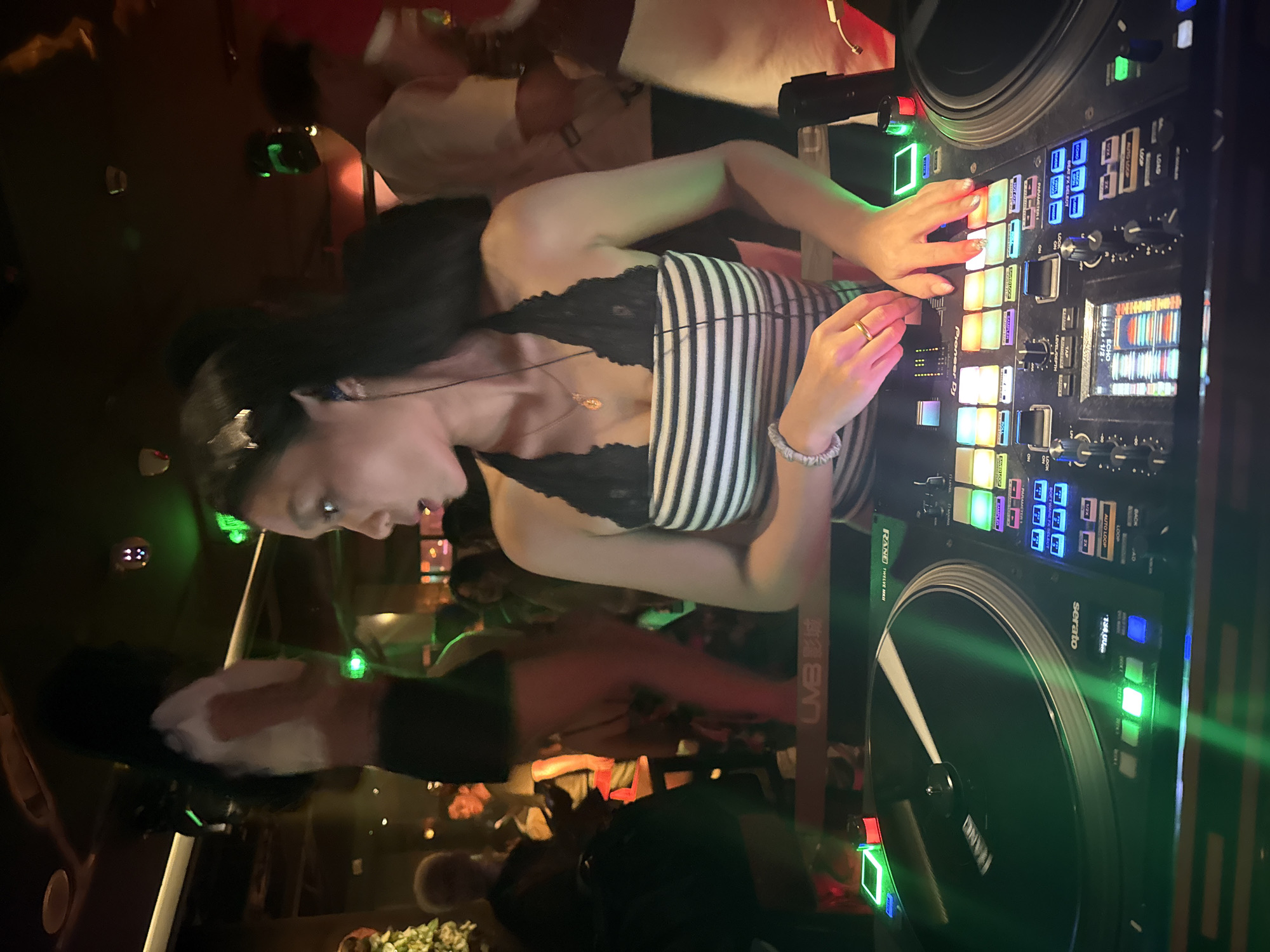 DJ set in full swing at a Liangjiang nightclub